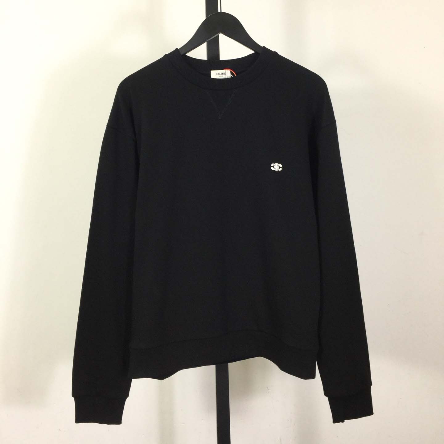 Celine Triomphe Loose Sweatshirt In Cotton Fleece - DesignerGu
