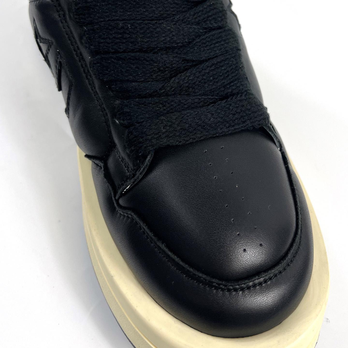 Rick Owens x DRKSHDW TURBOWPN Low 'Black Cloud Cream' - DesignerGu