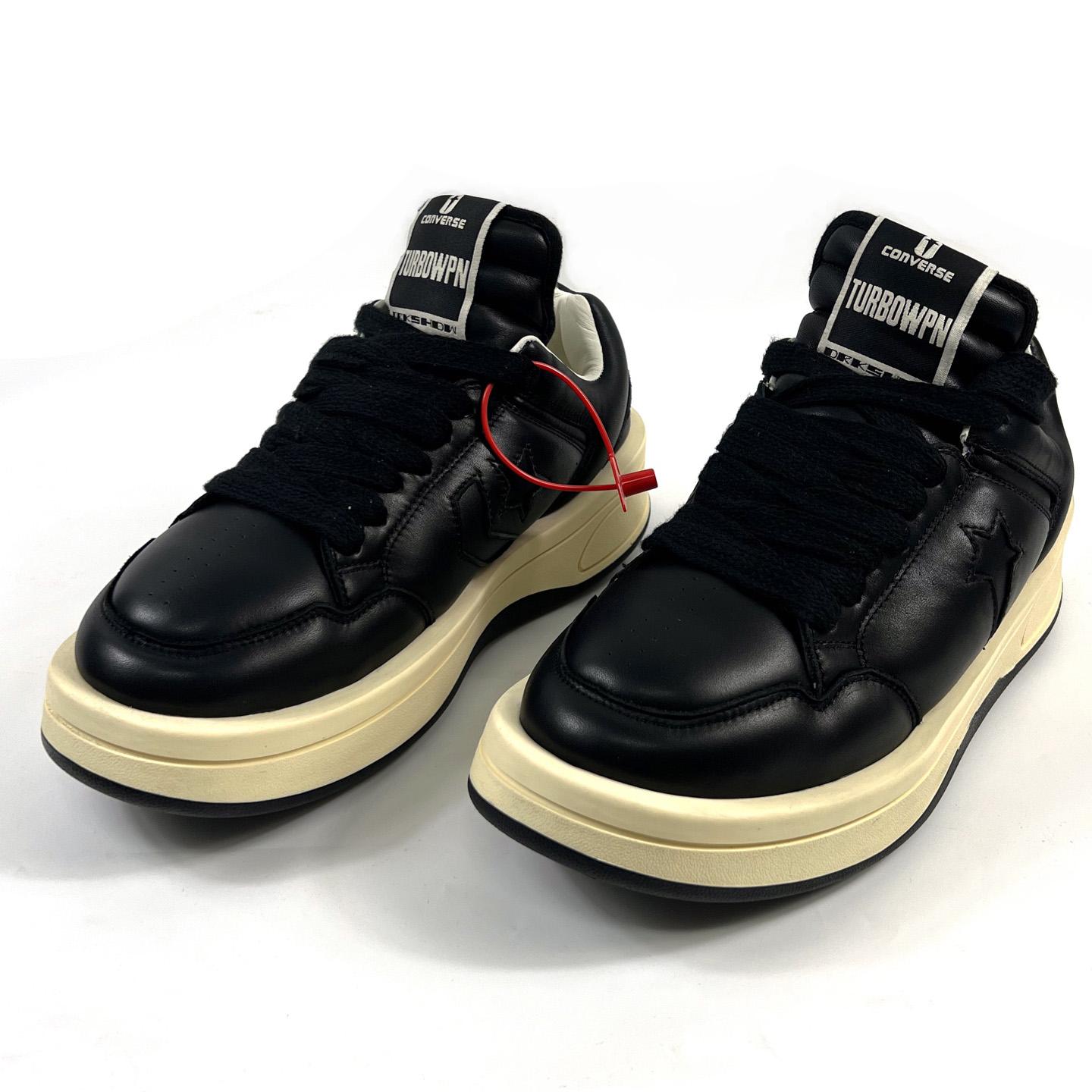 Rick Owens x DRKSHDW TURBOWPN Low 'Black Cloud Cream' - DesignerGu