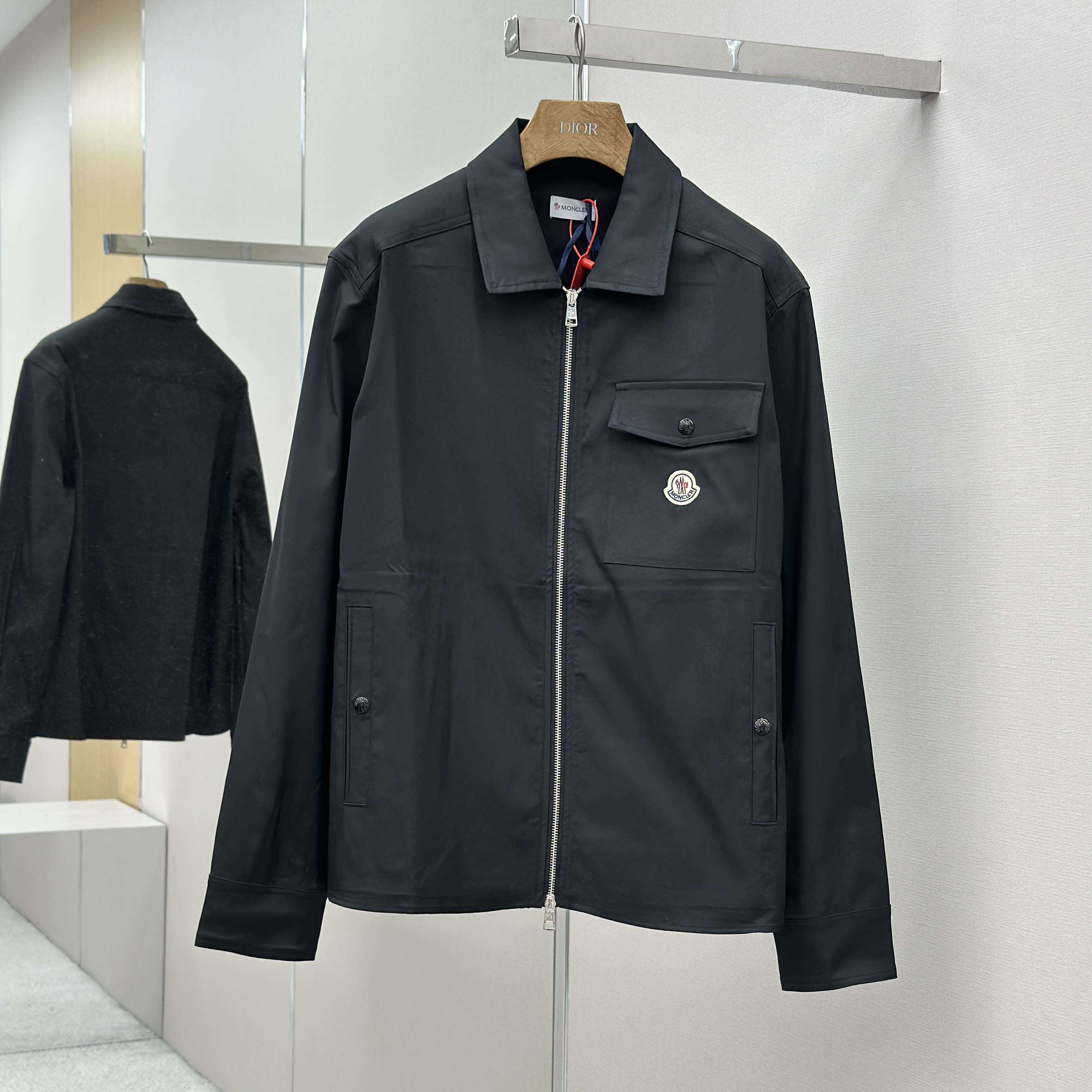 Moncler Gabardine Cotton Shirt Jacket - DesignerGu