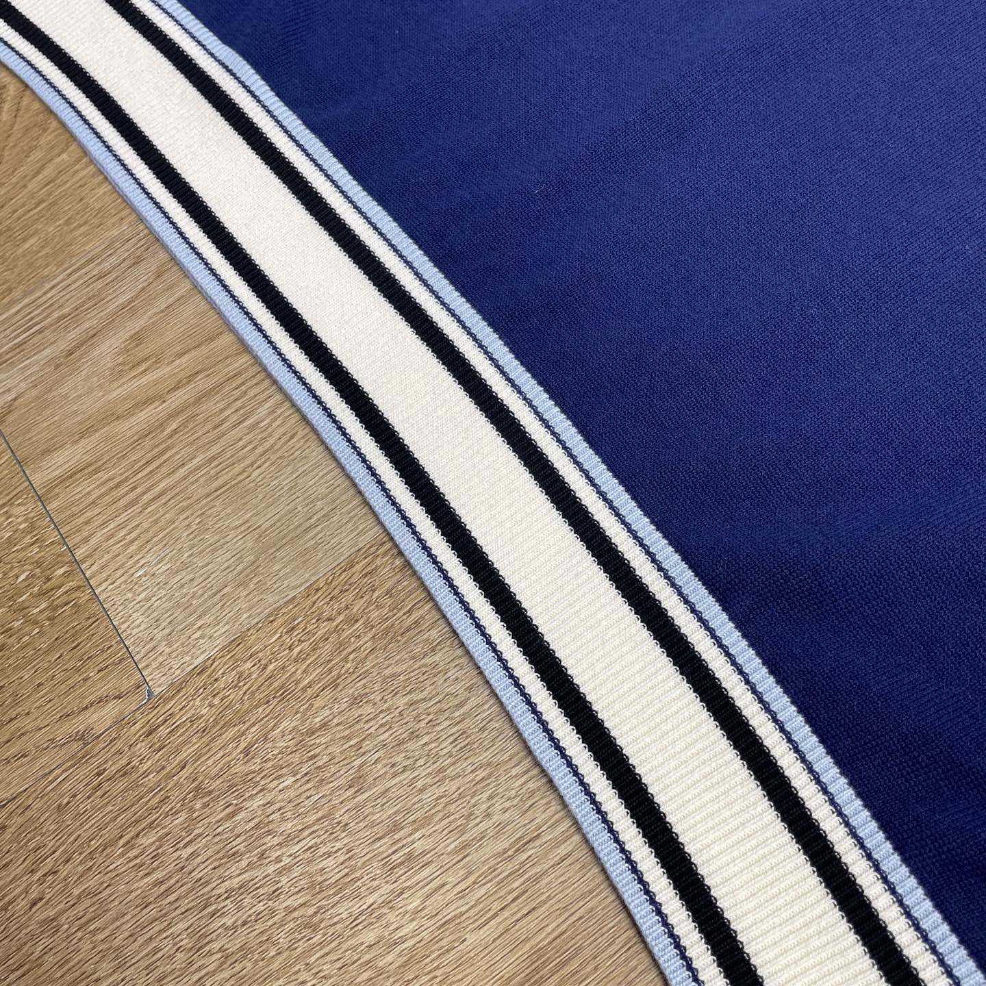 Casablanca Wool Knit Monogram Quarter-Zip Polo Shirt   D0099 - DesignerGu