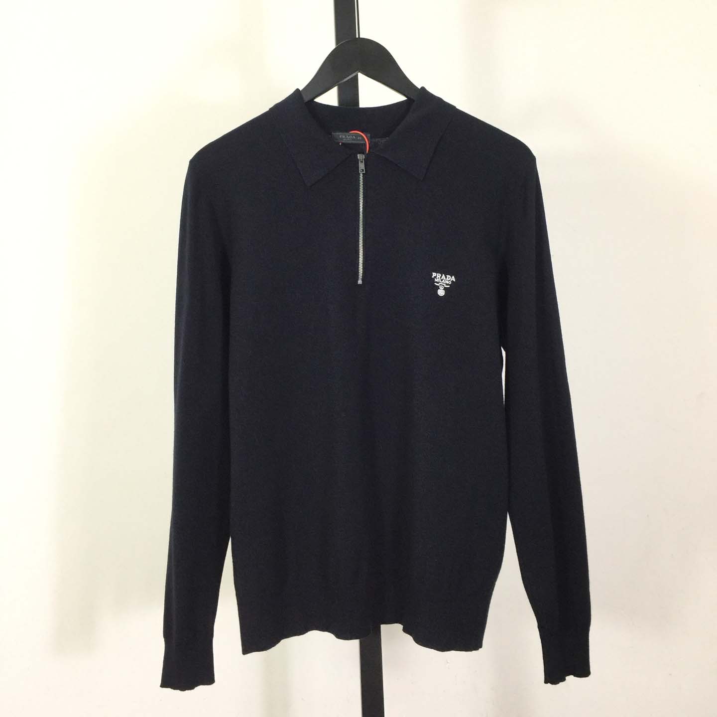 Prada Superfine Wool Polo Shirt - DesignerGu