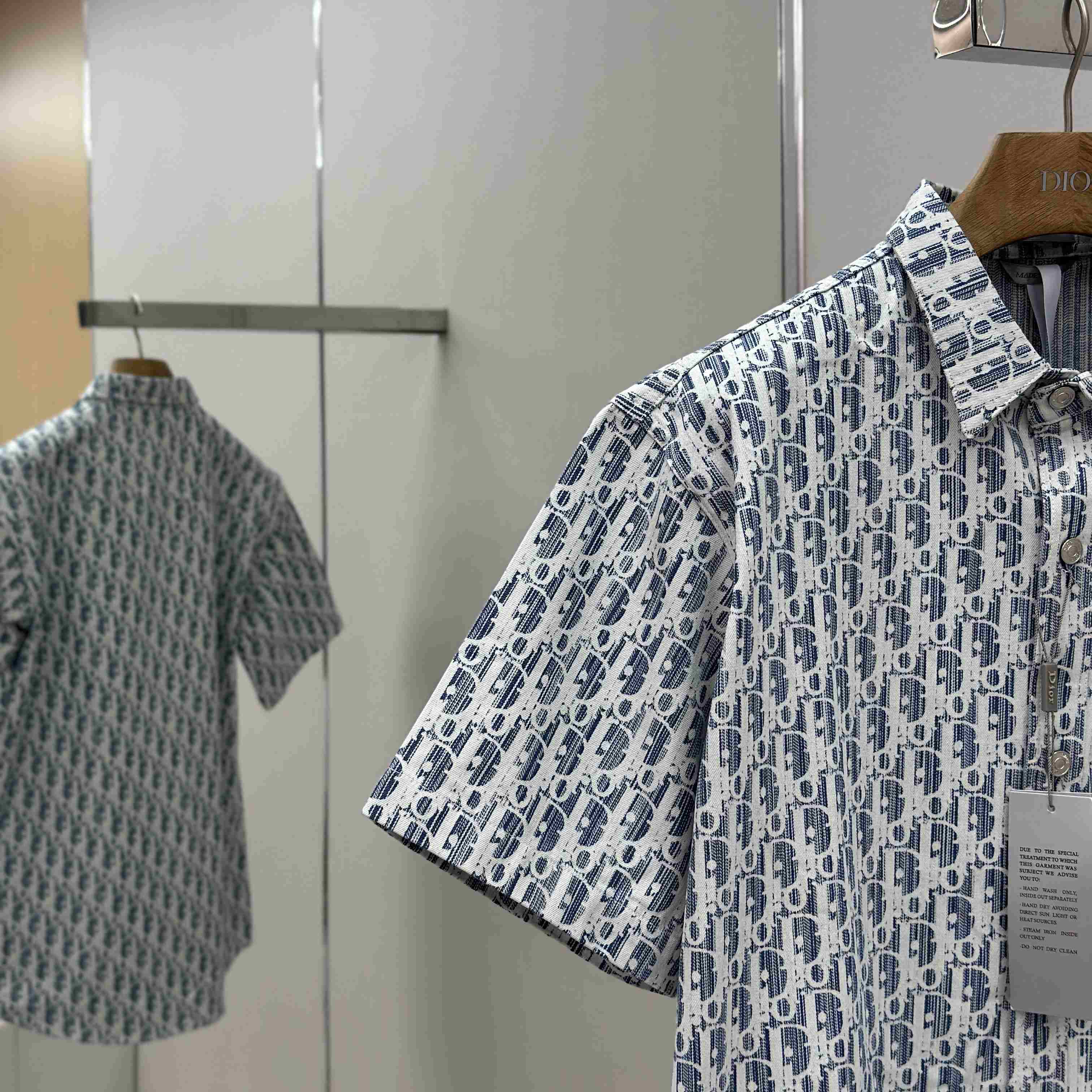 Dior Oblique Short-Sleeved Shirt - DesignerGu