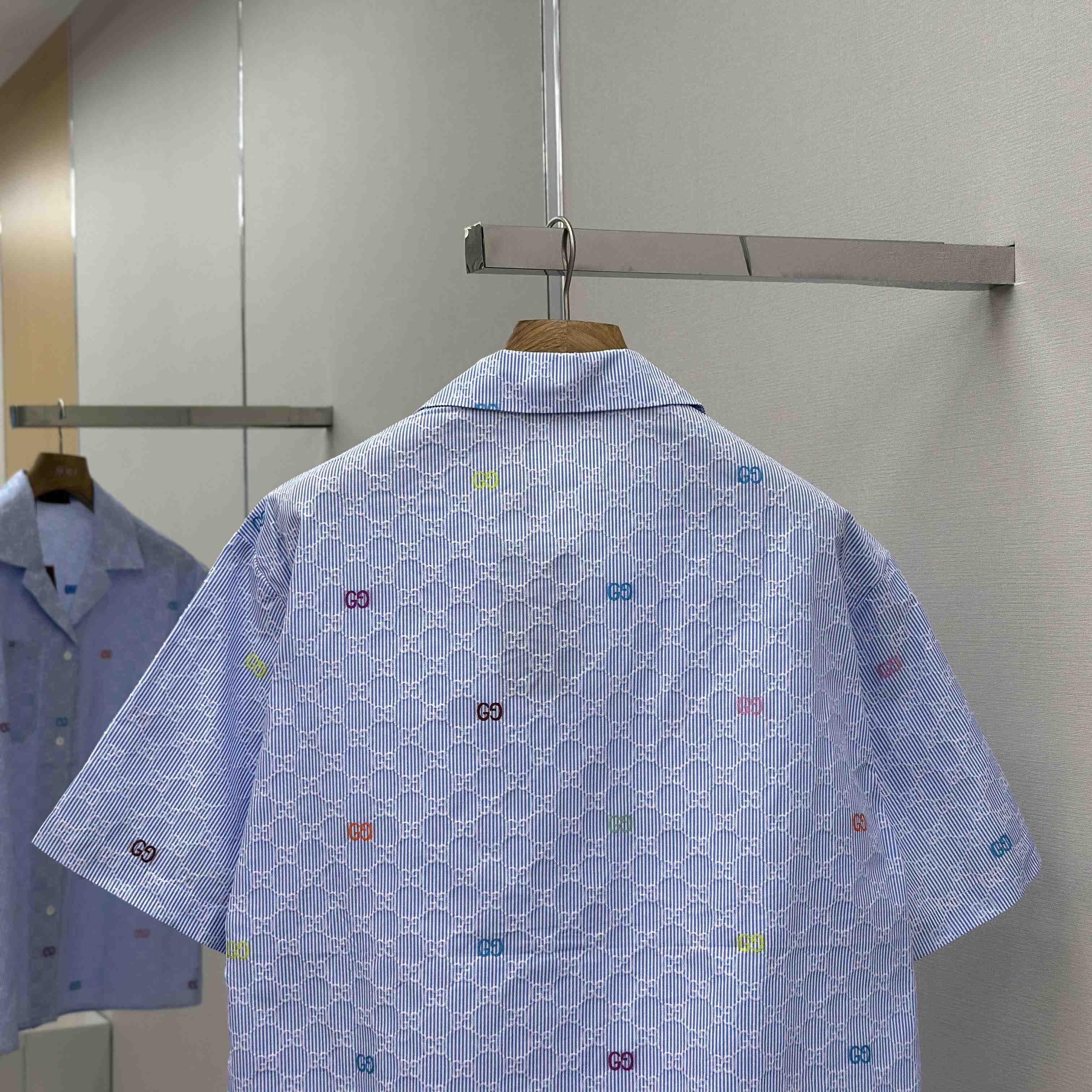 Gucci Striped Cotton Bowling Shirt - DesignerGu