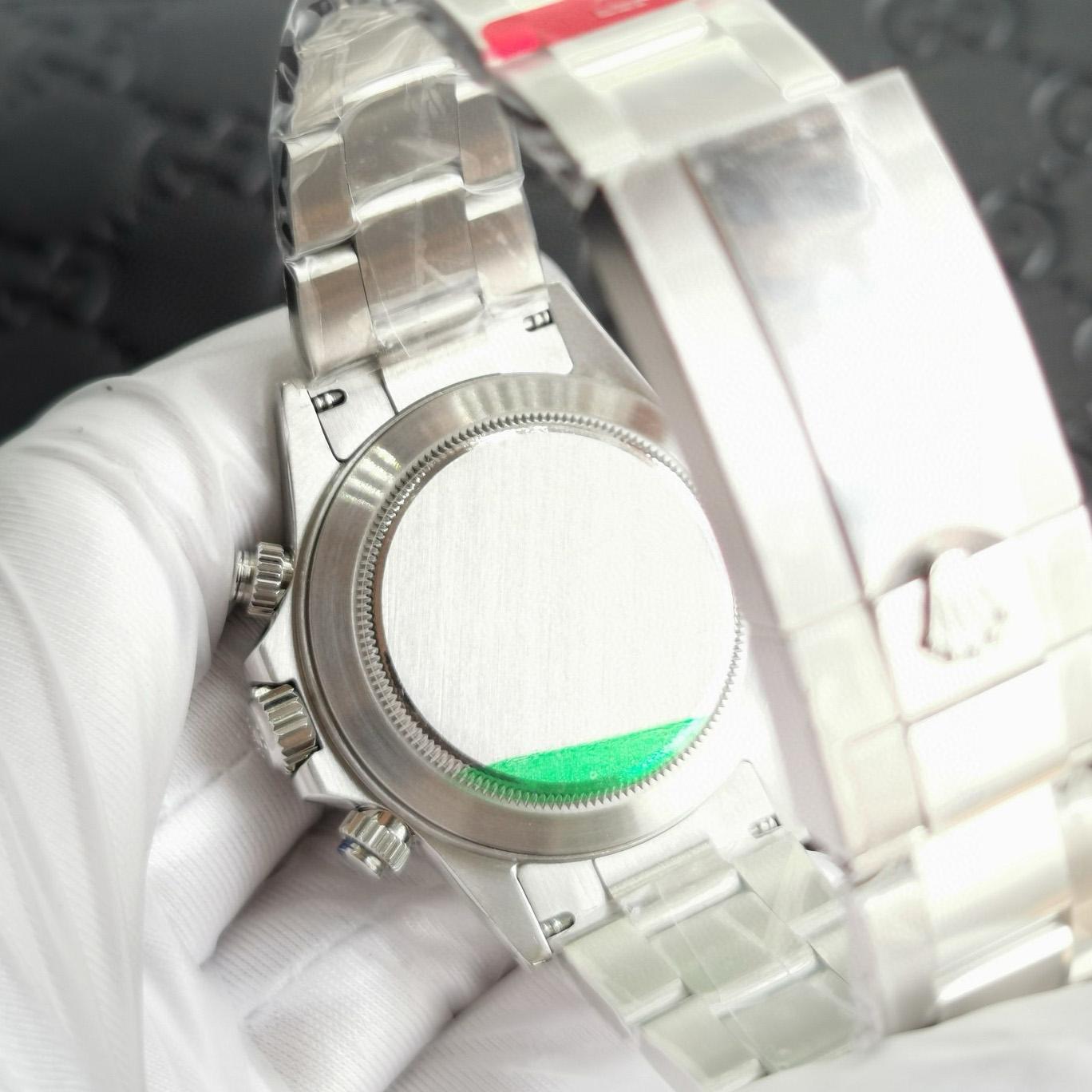 Rolex Cosmograph Daytona Stainless Steel Black Dial Watch 116500 - DesignerGu