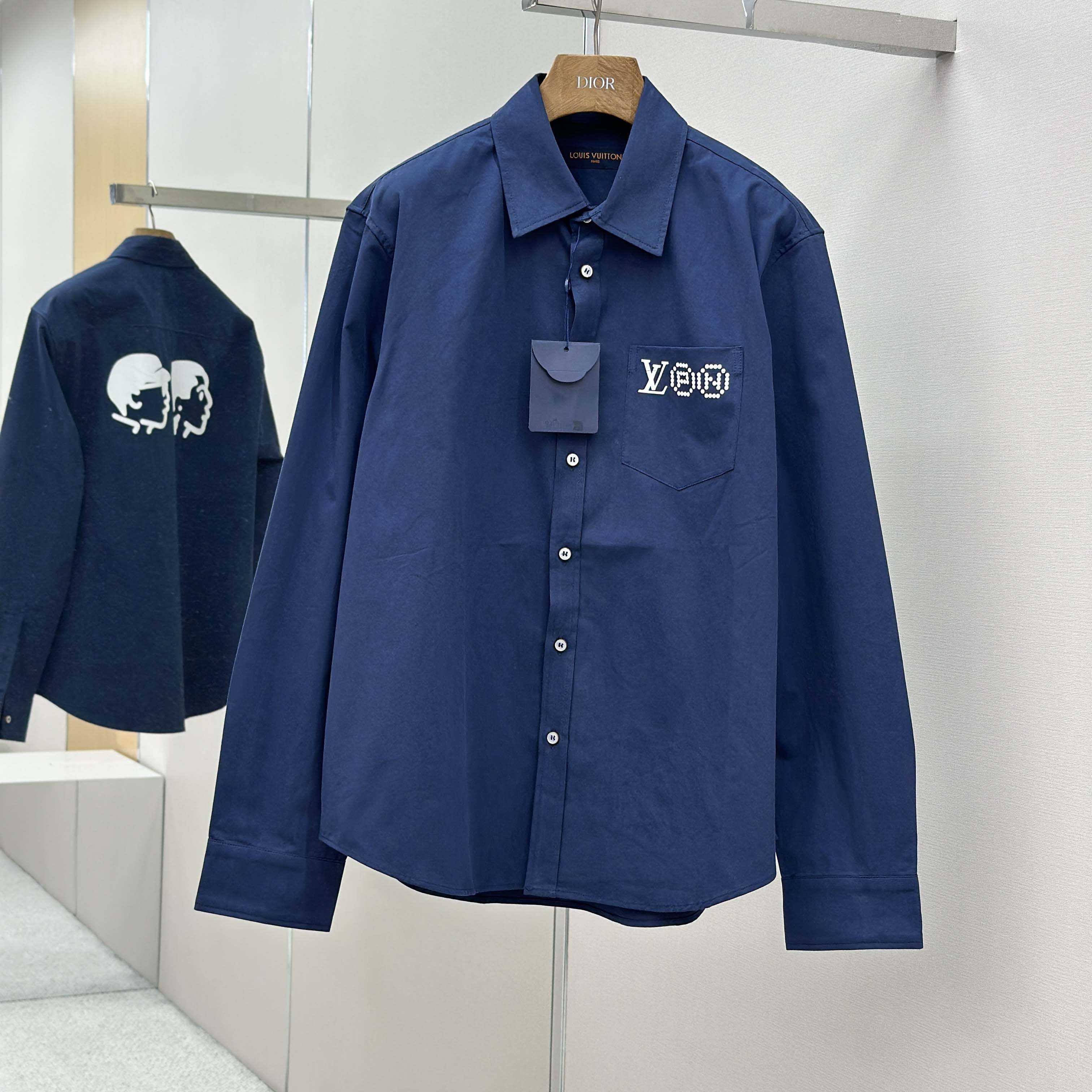 Louis Vuitton Printed Signature Long- Sleeved Shirt   1AIMIR - DesignerGu