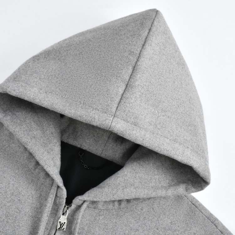 Louis Vuitton Tailored Technical Wool Hooded Blouson  1AFYBO - DesignerGu