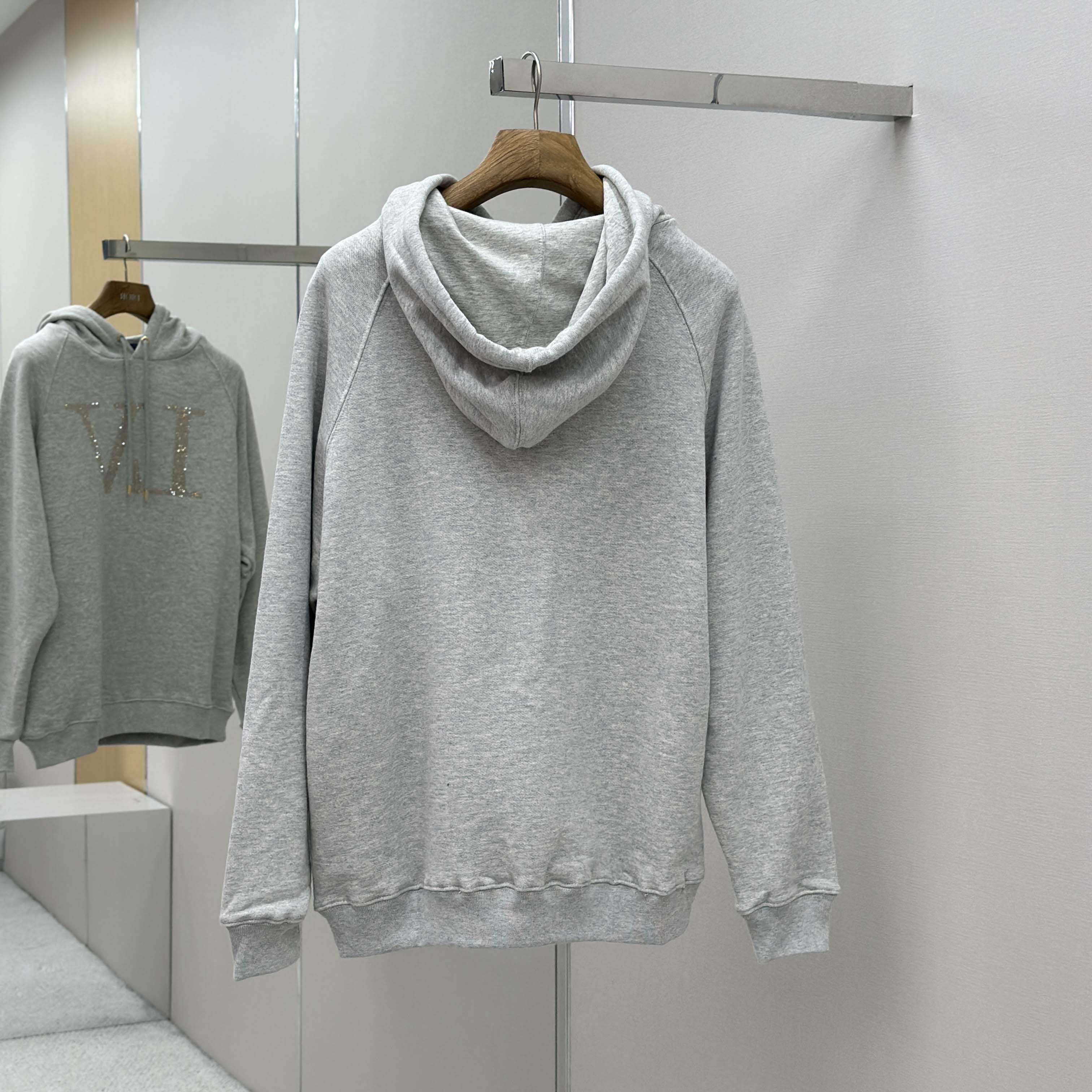 Louis Vuitton Rhinestone Signature Hoodie   1AIBLF - DesignerGu