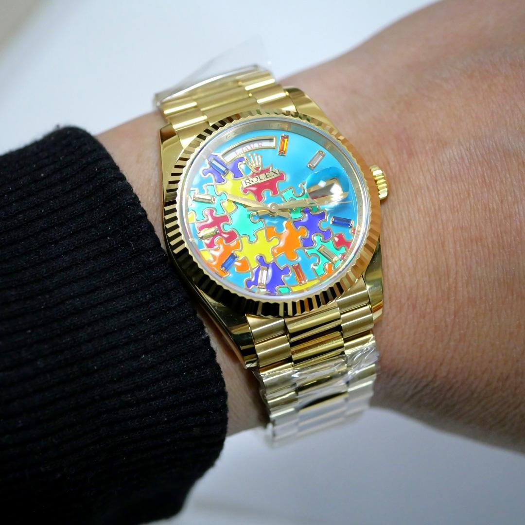 Rolex Oyster Perpetual Day-Date, 36mm, yellow gold 128235 - DesignerGu