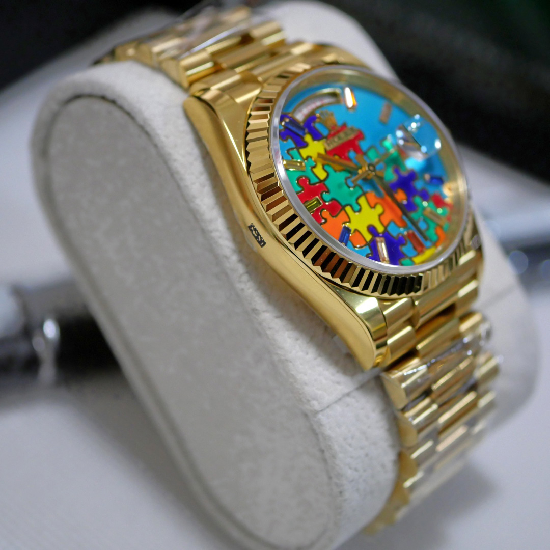 Rolex Oyster Perpetual Day-Date, 36mm, yellow gold 128235 - DesignerGu