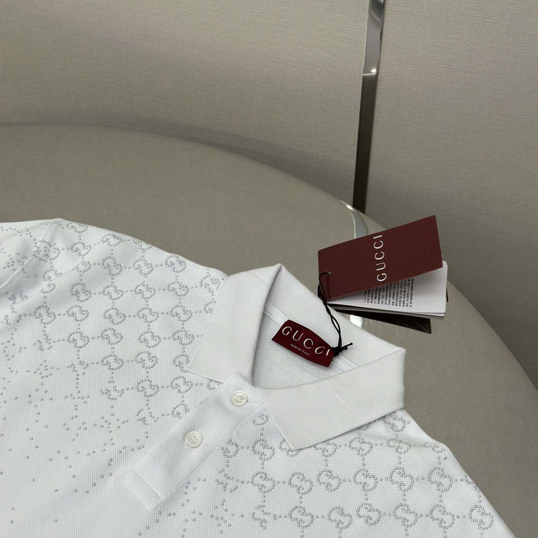 Gucci Cotton Piquet Polo Shirt - DesignerGu