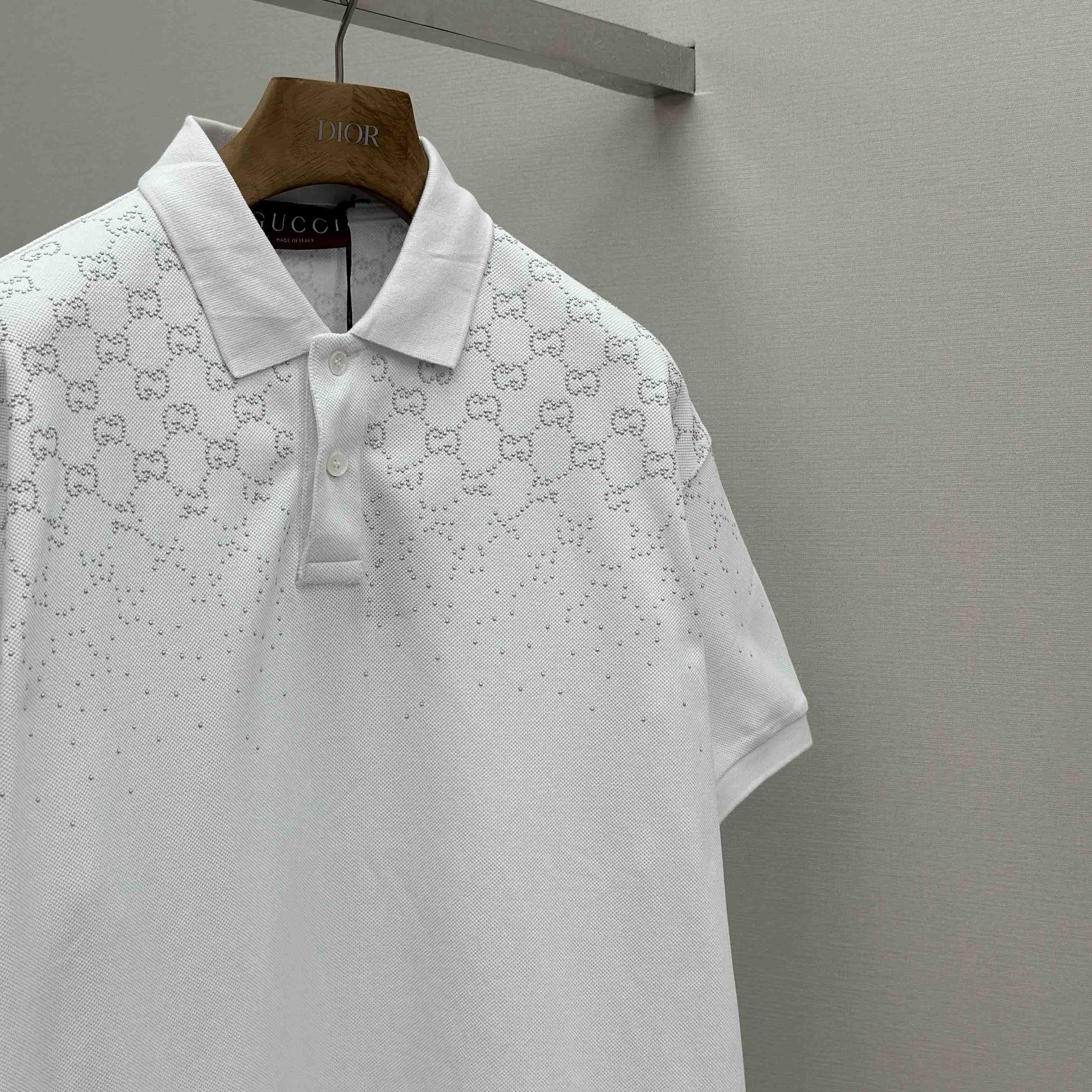 Gucci Cotton Piquet Polo Shirt - DesignerGu