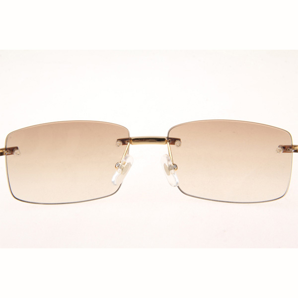 Cartier CT_3524012 Diamond Black Buffalo Eyeglasses In Gold Brown - DesignerGu