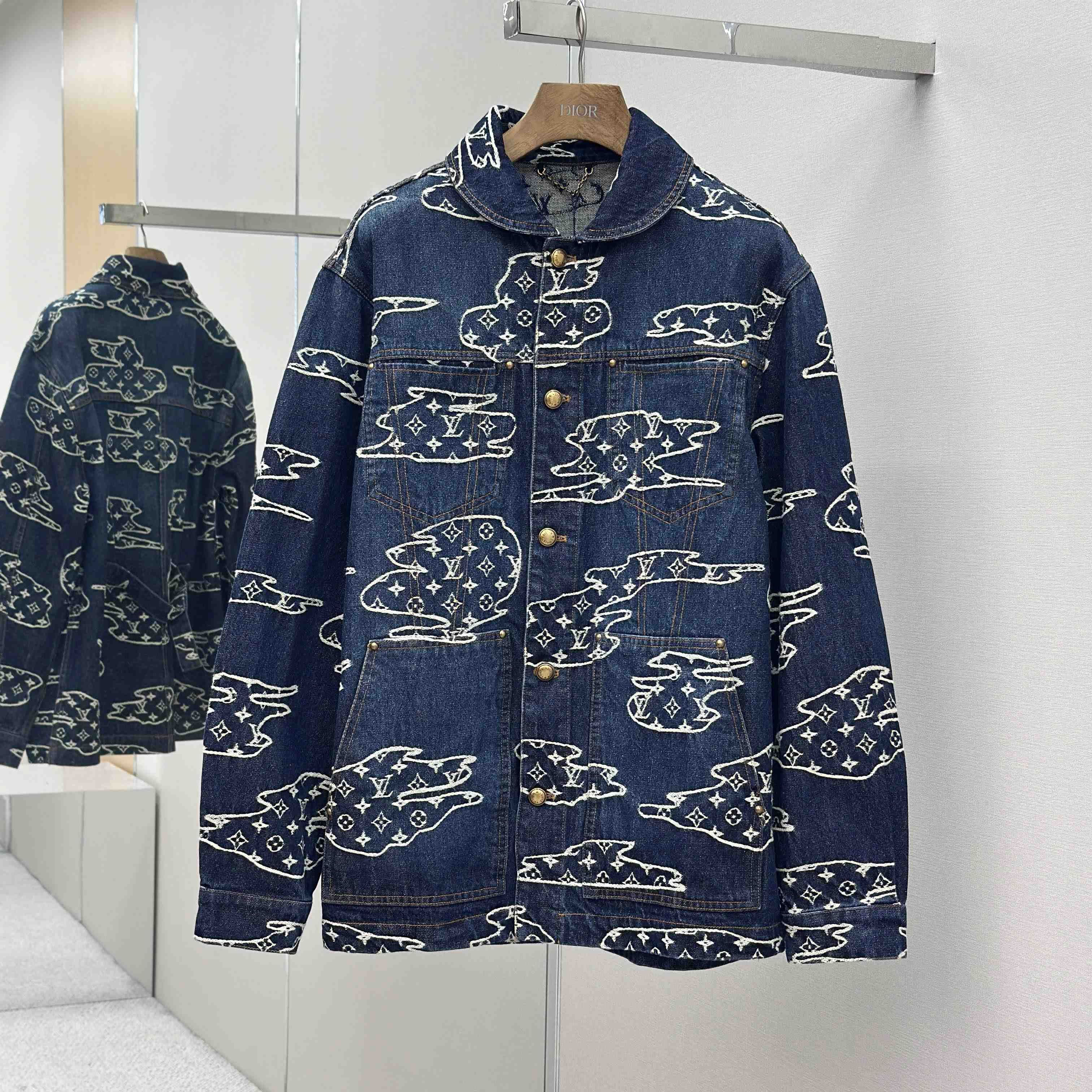 Louis Vuitton Monogram Denim Workwear Blouson   1AILN5 - DesignerGu