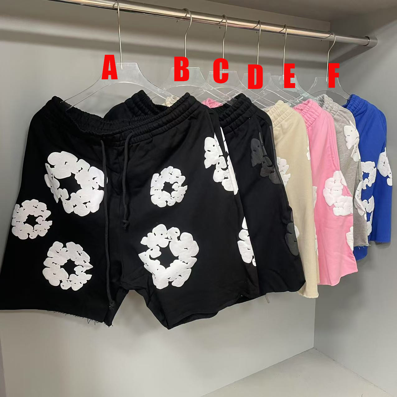 Denim Tears Cotton Wreath Sweatshorts - DesignerGu