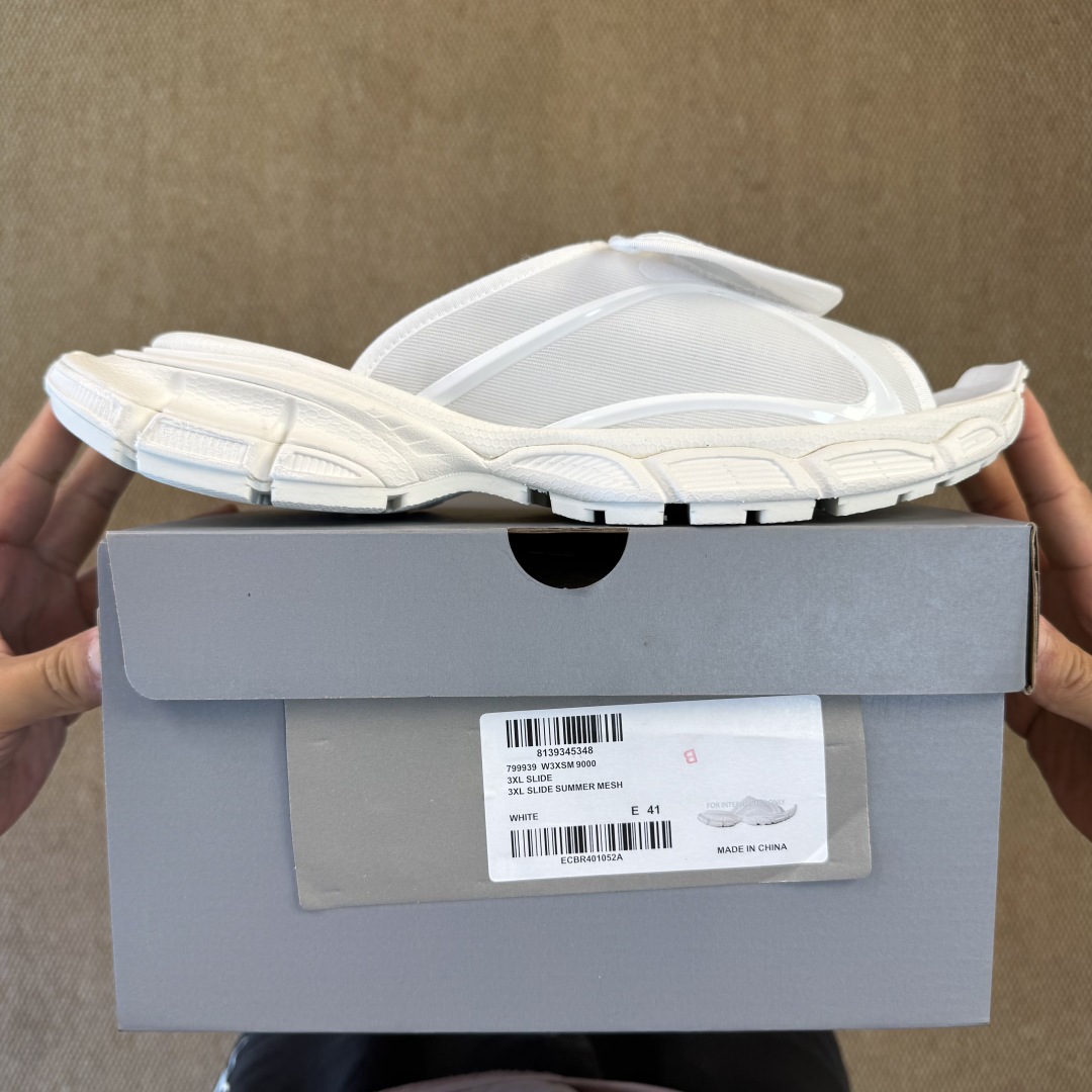 Balenciaga 3XL Slide Sandal 'White' - DesignerGu