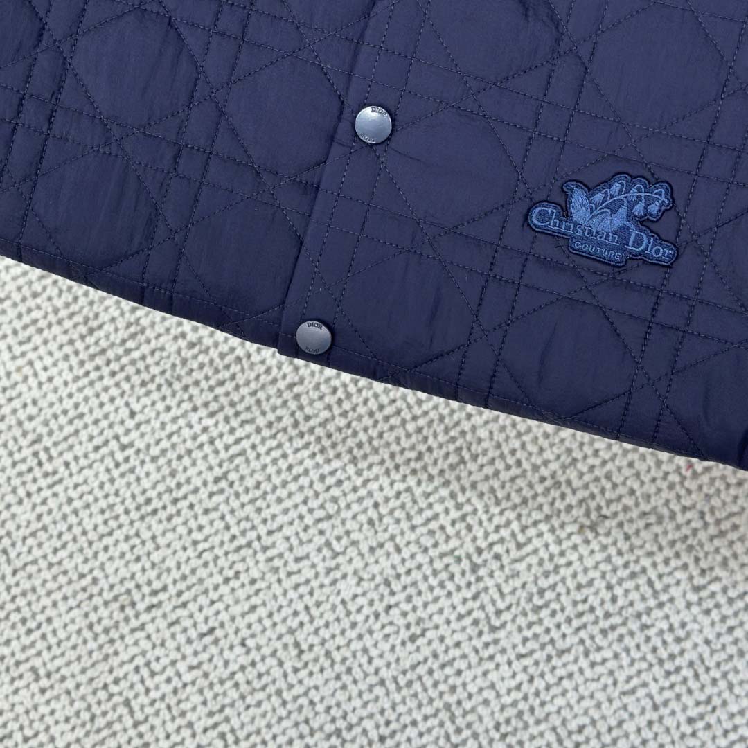 Dior Overshirt With Christian Dior Couture Lily Of The Valley Embroidery  - DesignerGu