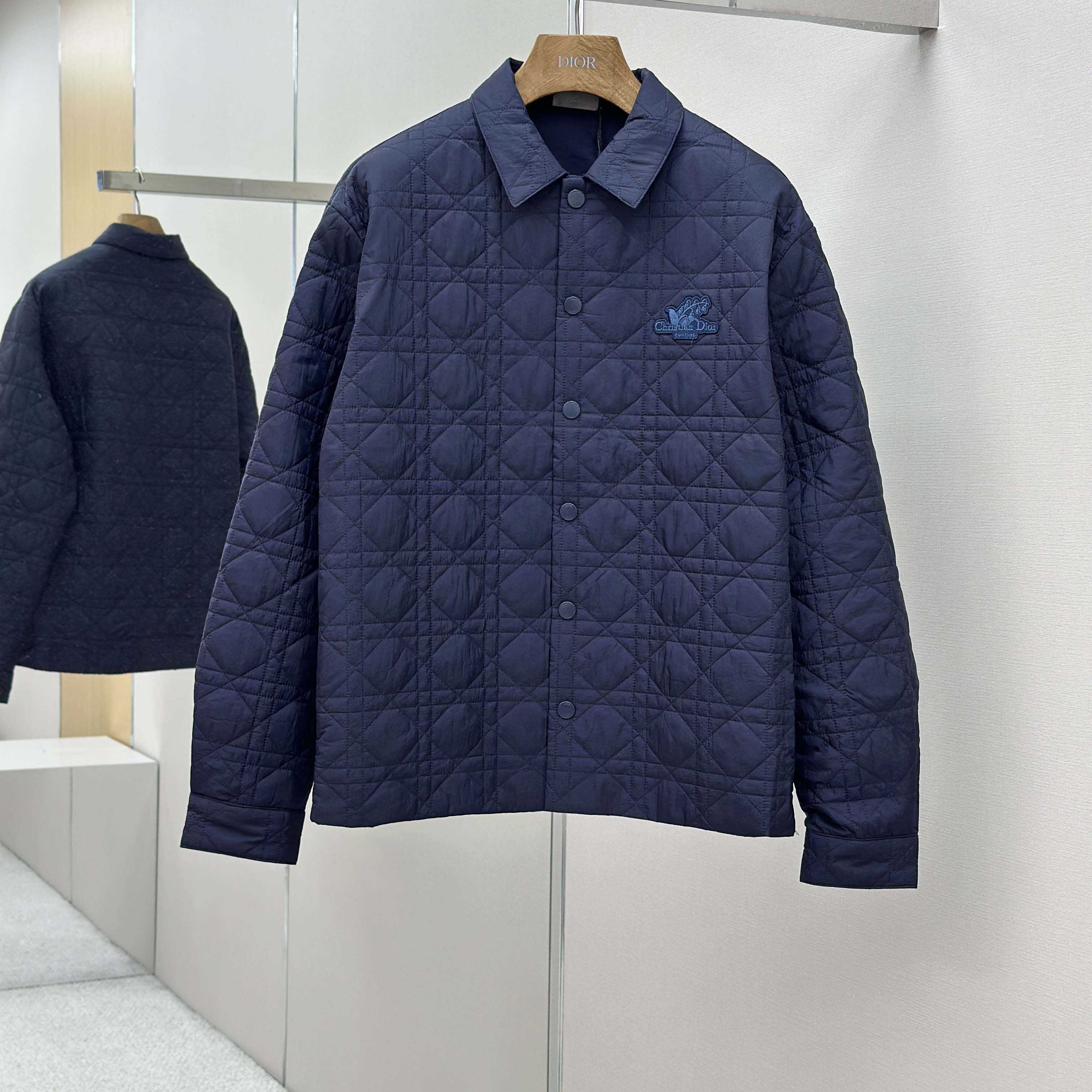 Dior Overshirt With Christian Dior Couture Lily Of The Valley Embroidery  - DesignerGu