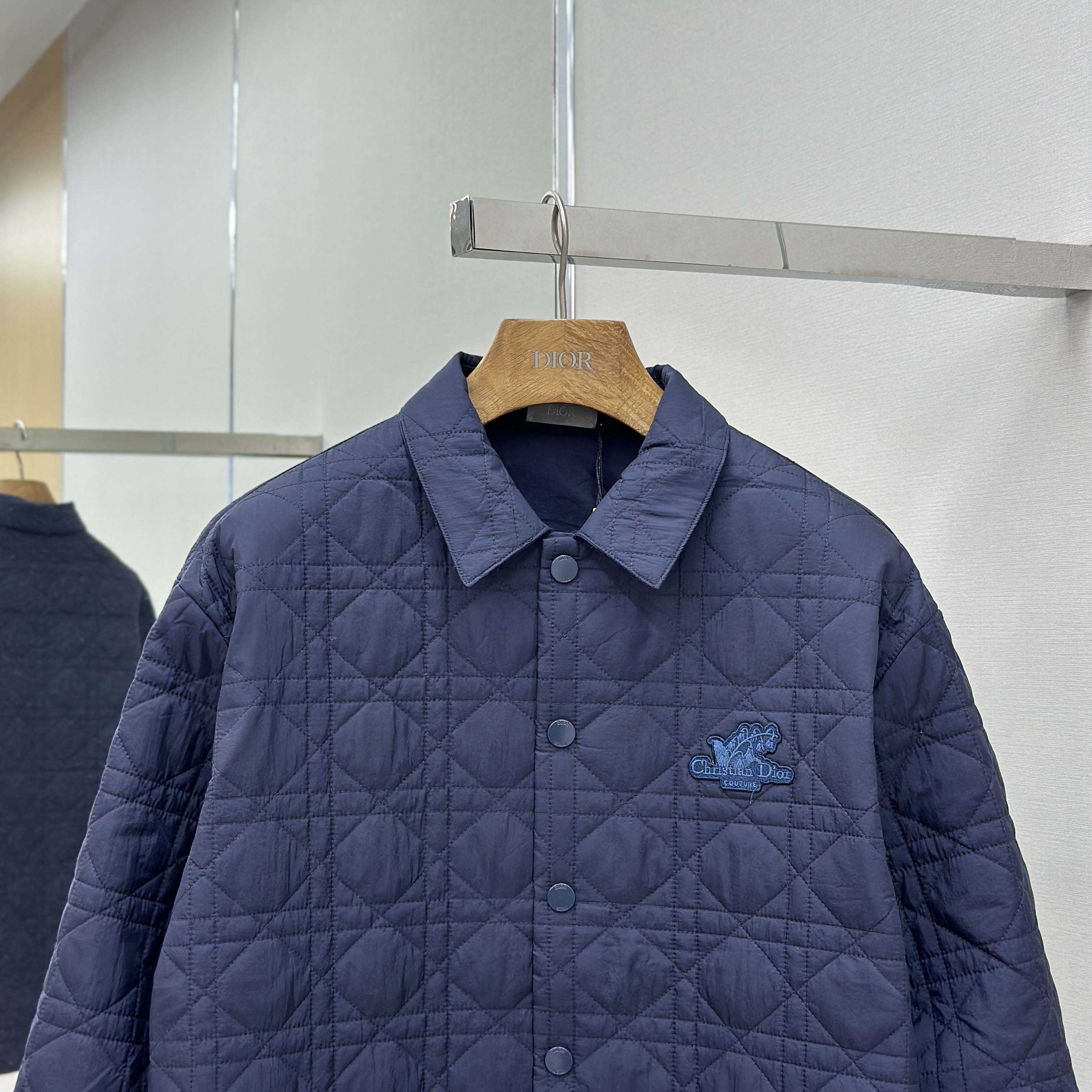 Dior Overshirt With Christian Dior Couture Lily Of The Valley Embroidery  - DesignerGu