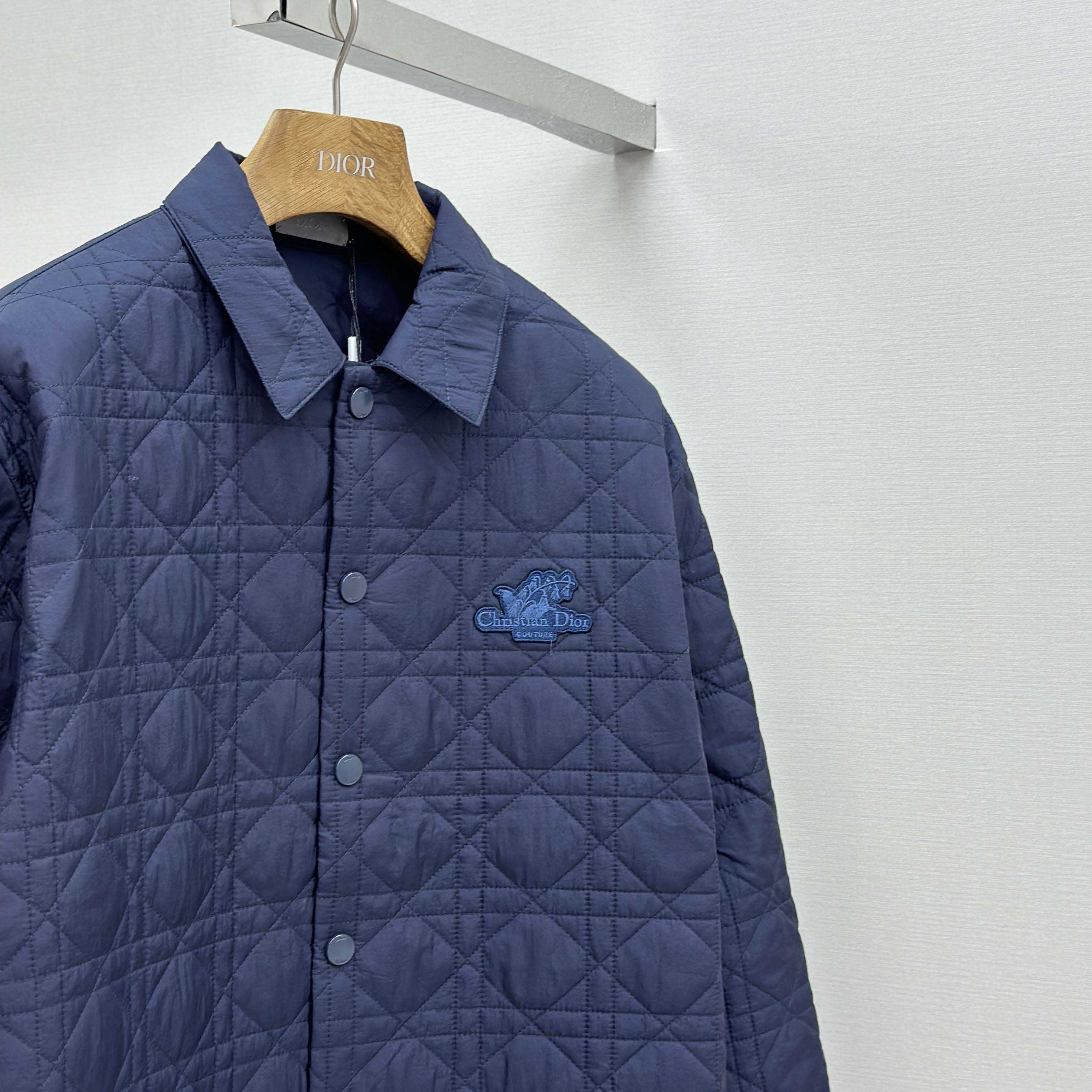 Dior Overshirt With Christian Dior Couture Lily Of The Valley Embroidery  - DesignerGu