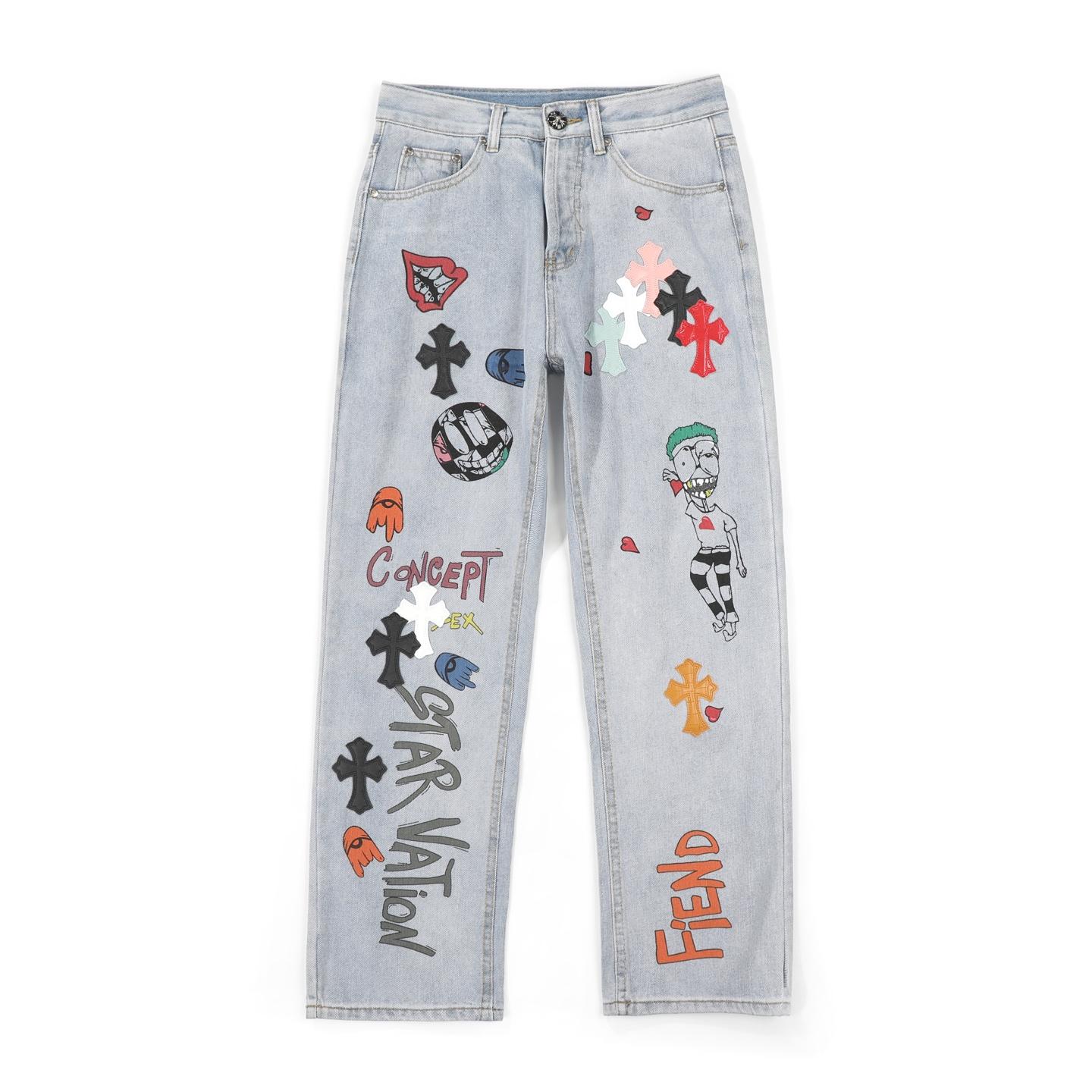 Chrome Hearts Jeans - DesignerGu