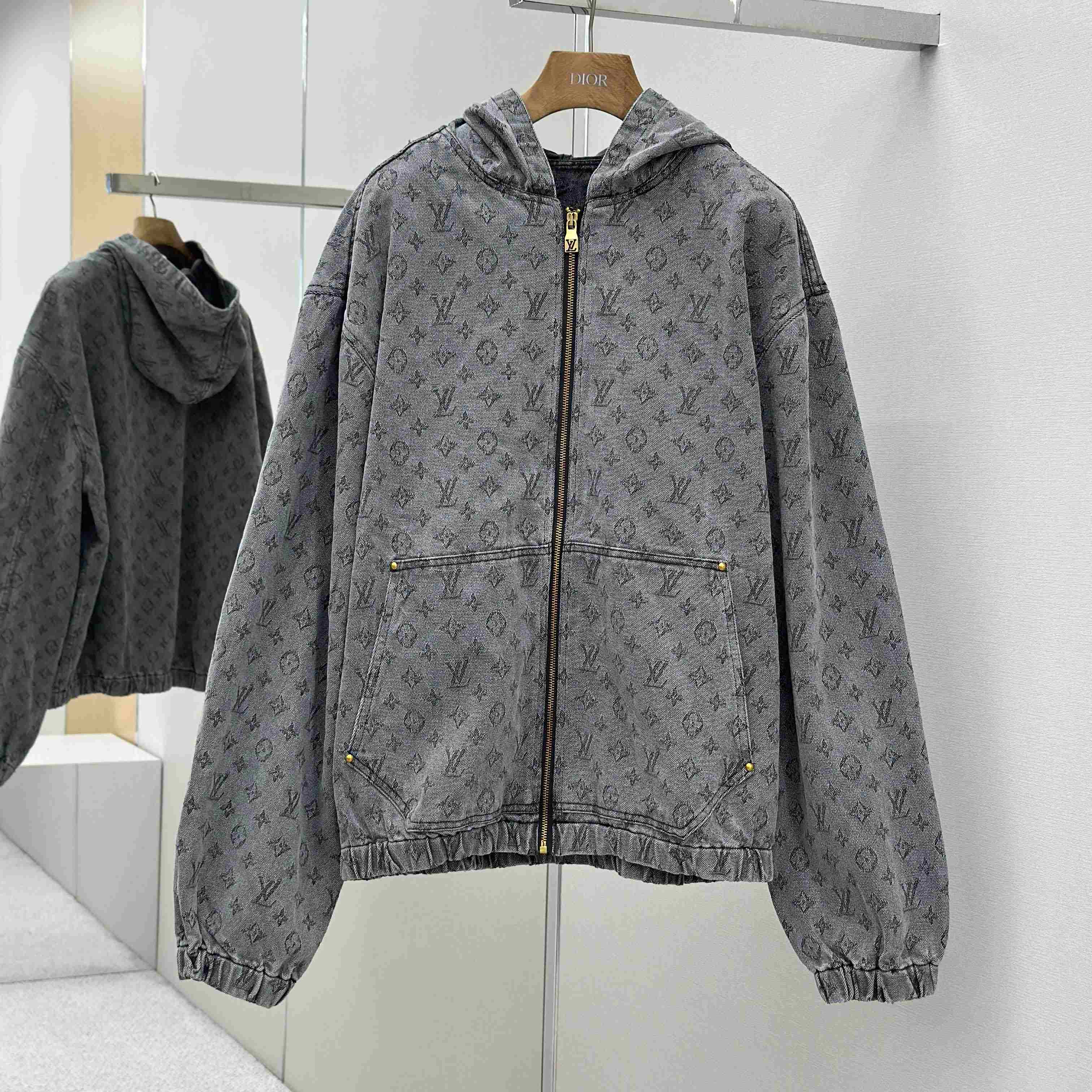 Louis Vuitton Monogram Hooded Jacket - DesignerGu