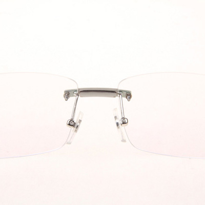 Cartier CT_3524012 Diamond Wood Eyeglasses In Silver - DesignerGu