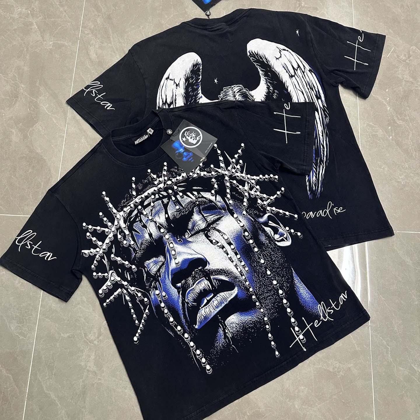 Hellstar Jesus Wept T-Shirt - DesignerGu