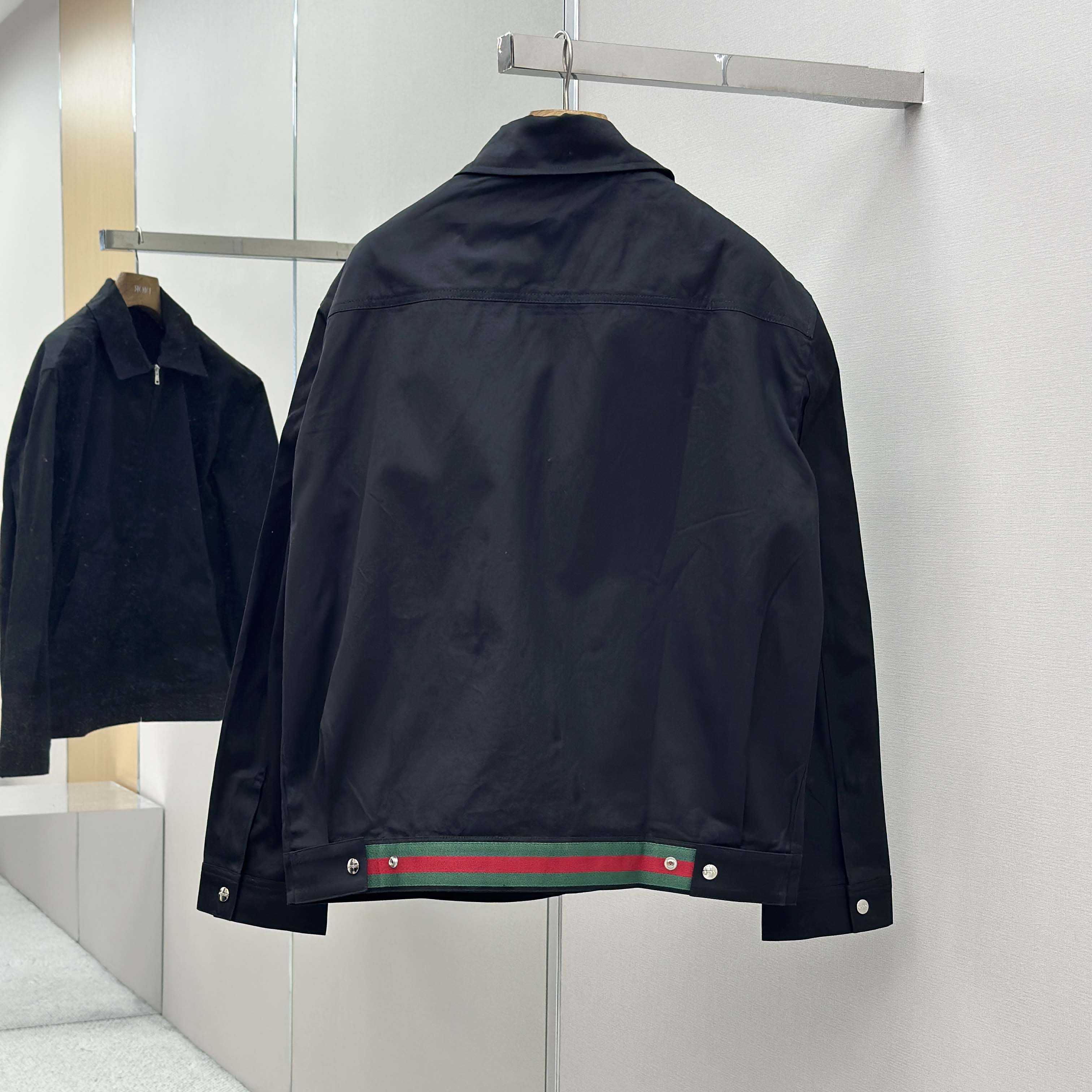 Gucci Cotton Twill Jacket With Web Detail - DesignerGu