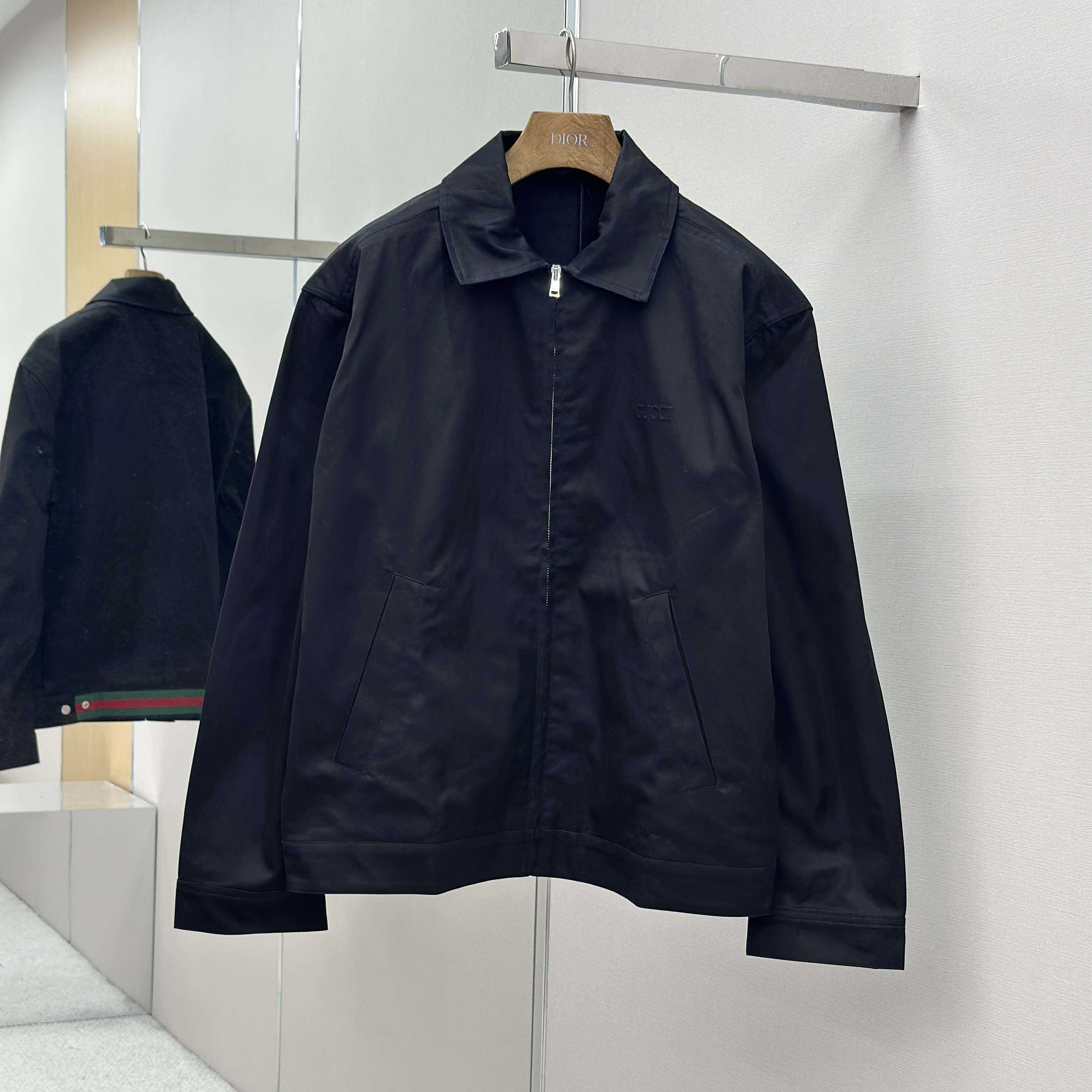 Gucci Cotton Twill Jacket With Web Detail - DesignerGu