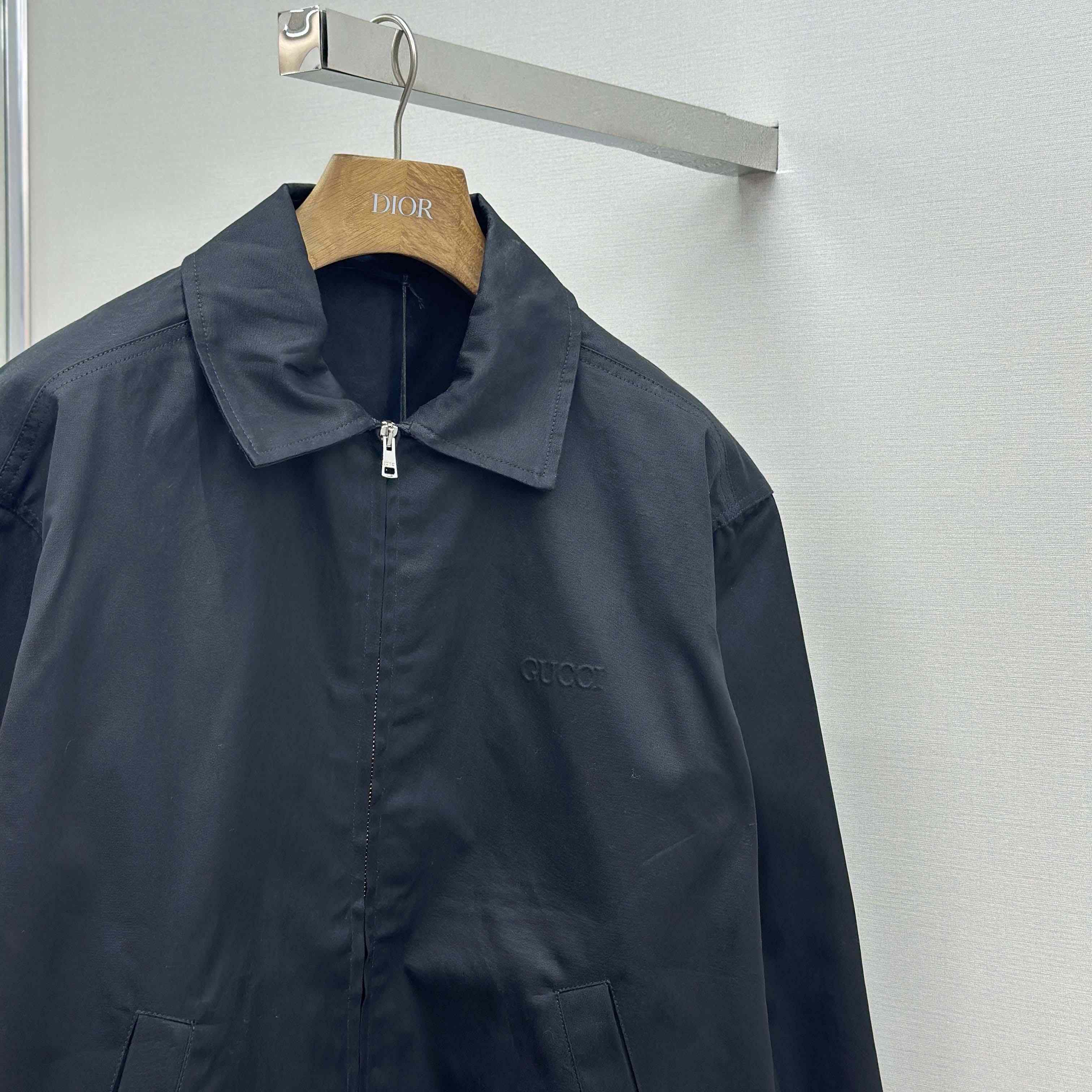 Gucci Cotton Twill Jacket With Web Detail - DesignerGu