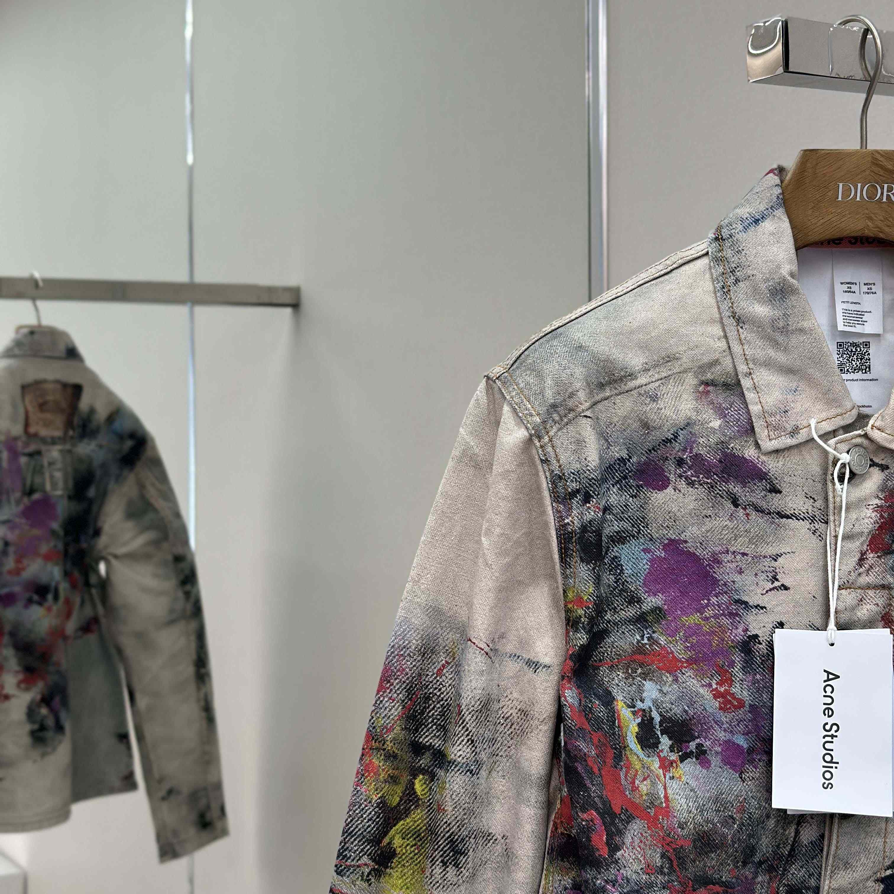 Acne Studios Jacket Trompe L'oeil Print - DesignerGu