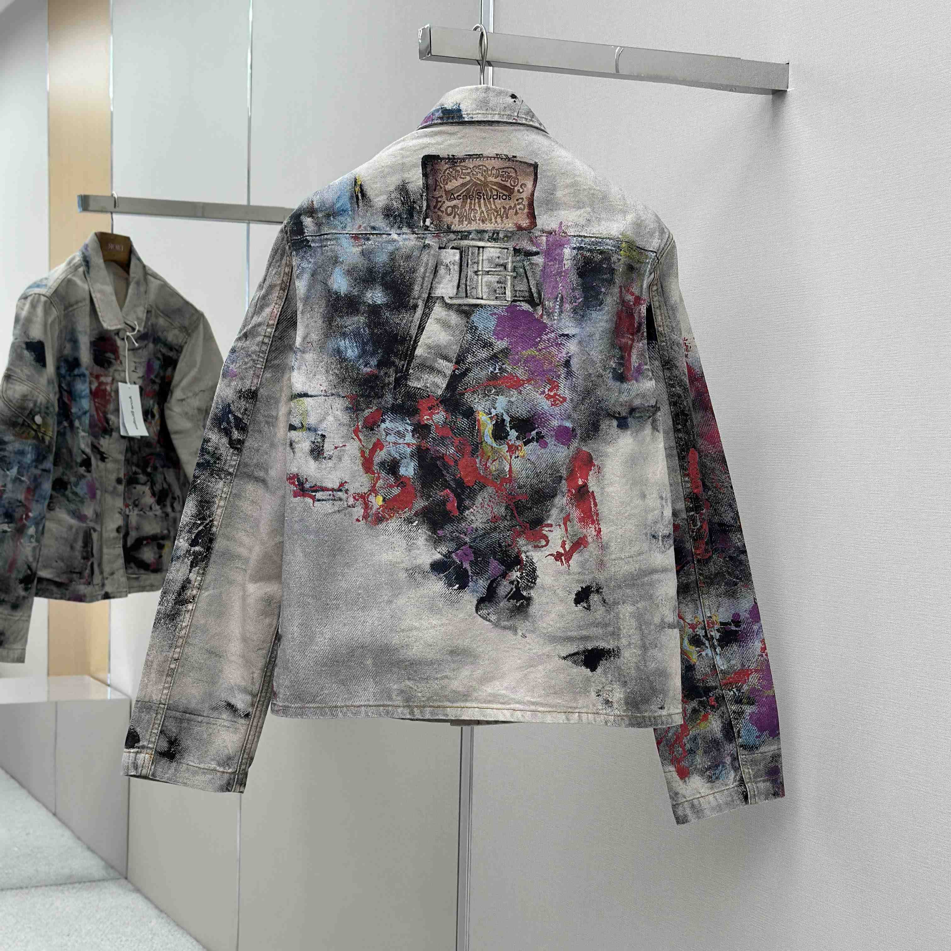 Acne Studios Jacket Trompe L'oeil Print - DesignerGu