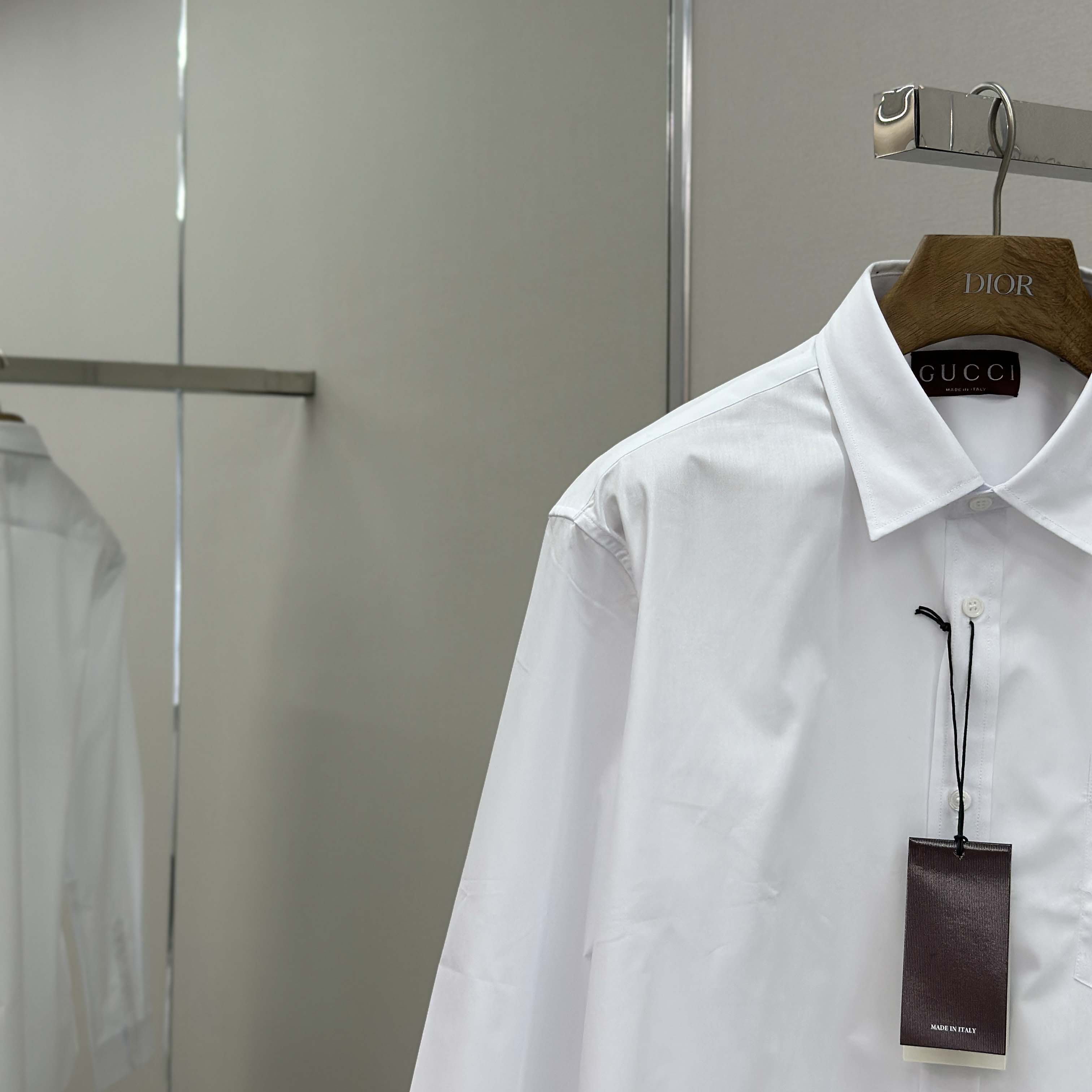 Gucci Cotton Poplin Shirt With Embroidery - DesignerGu