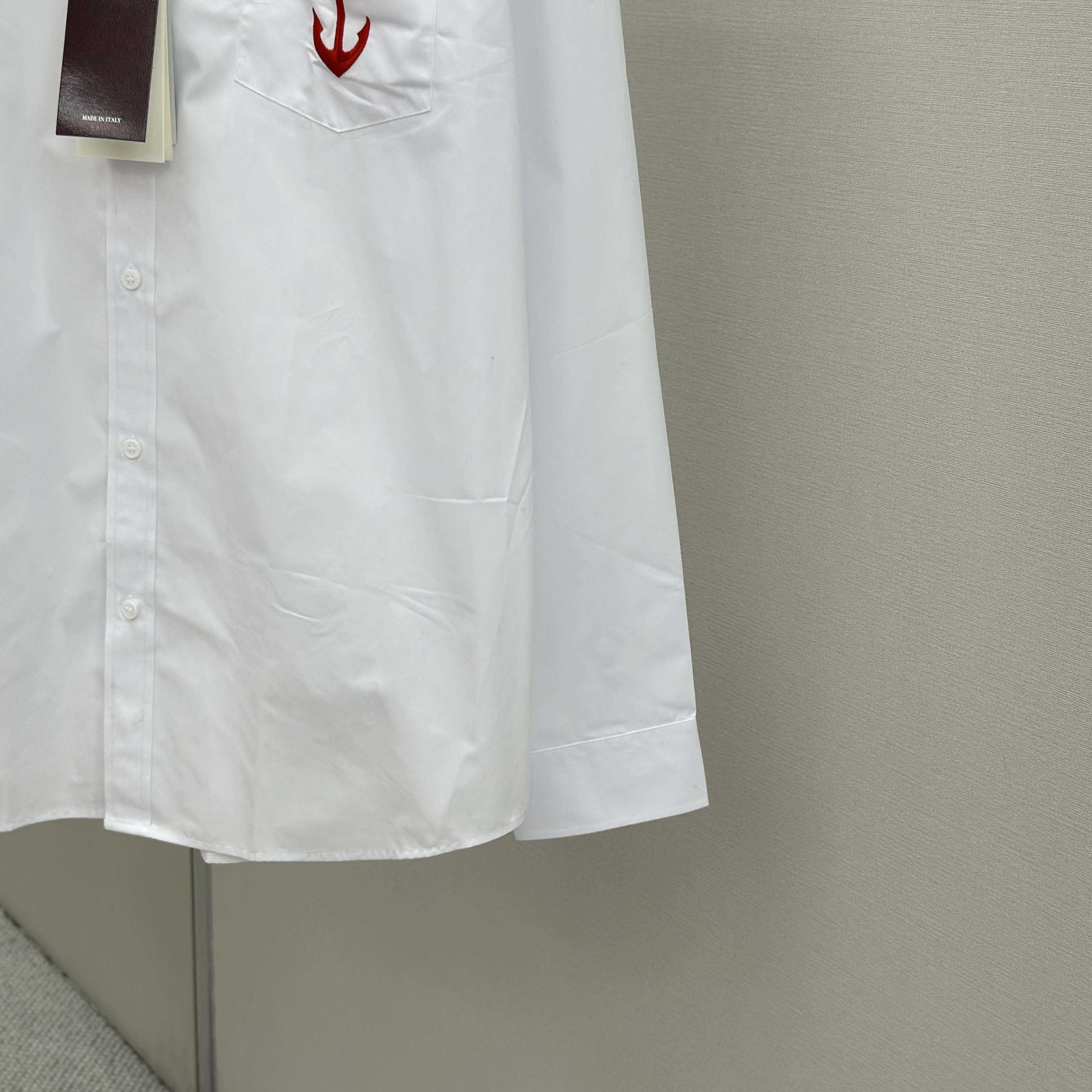 Gucci Cotton Poplin Shirt With Embroidery - DesignerGu