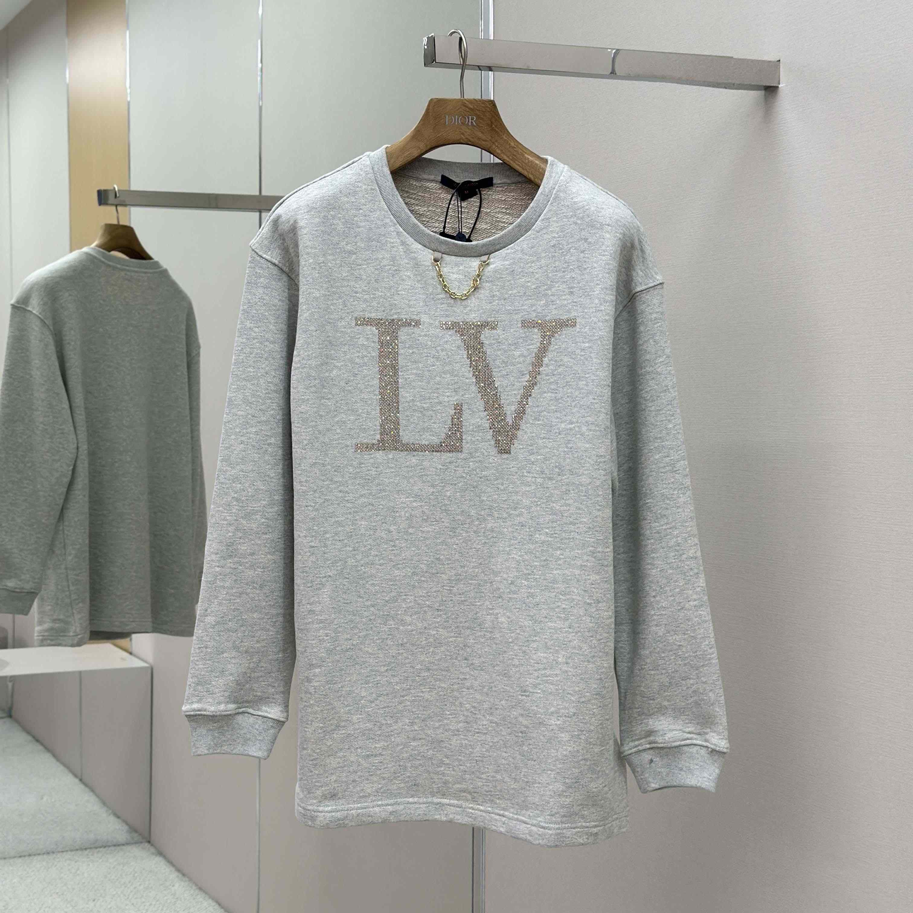 Louis Vuitton Rhinestone Signature Sweater   1AIBL9 - DesignerGu
