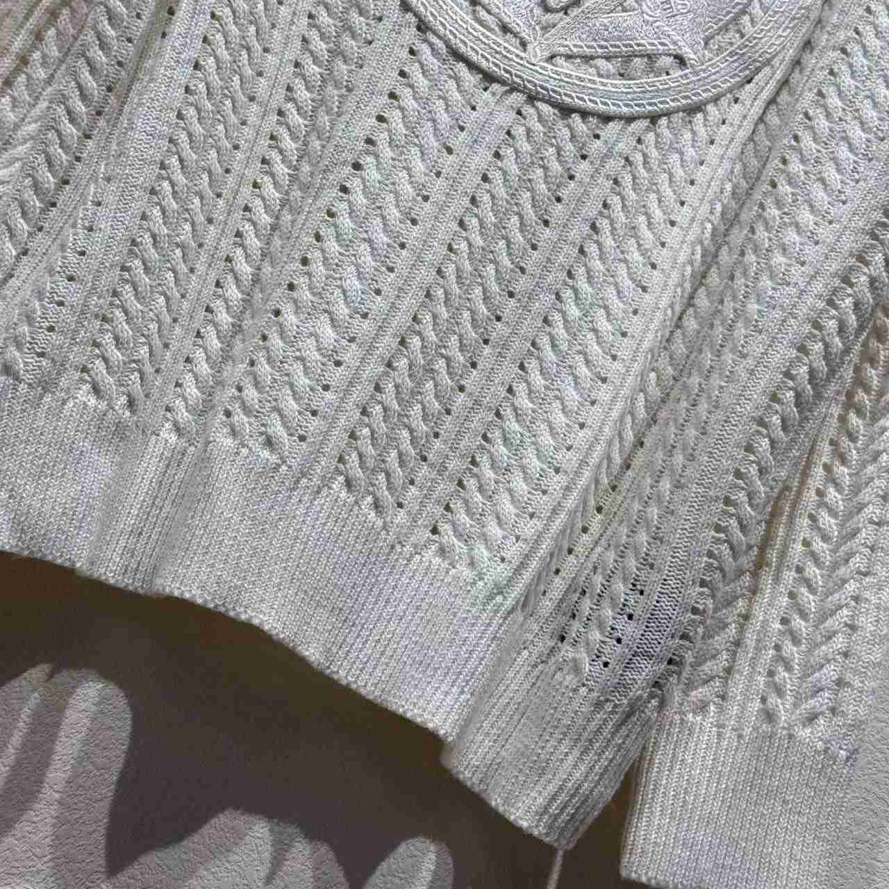 Louis Vuitton Long-Sleeved Cable-Knit Crewneck   1AHVOL - DesignerGu