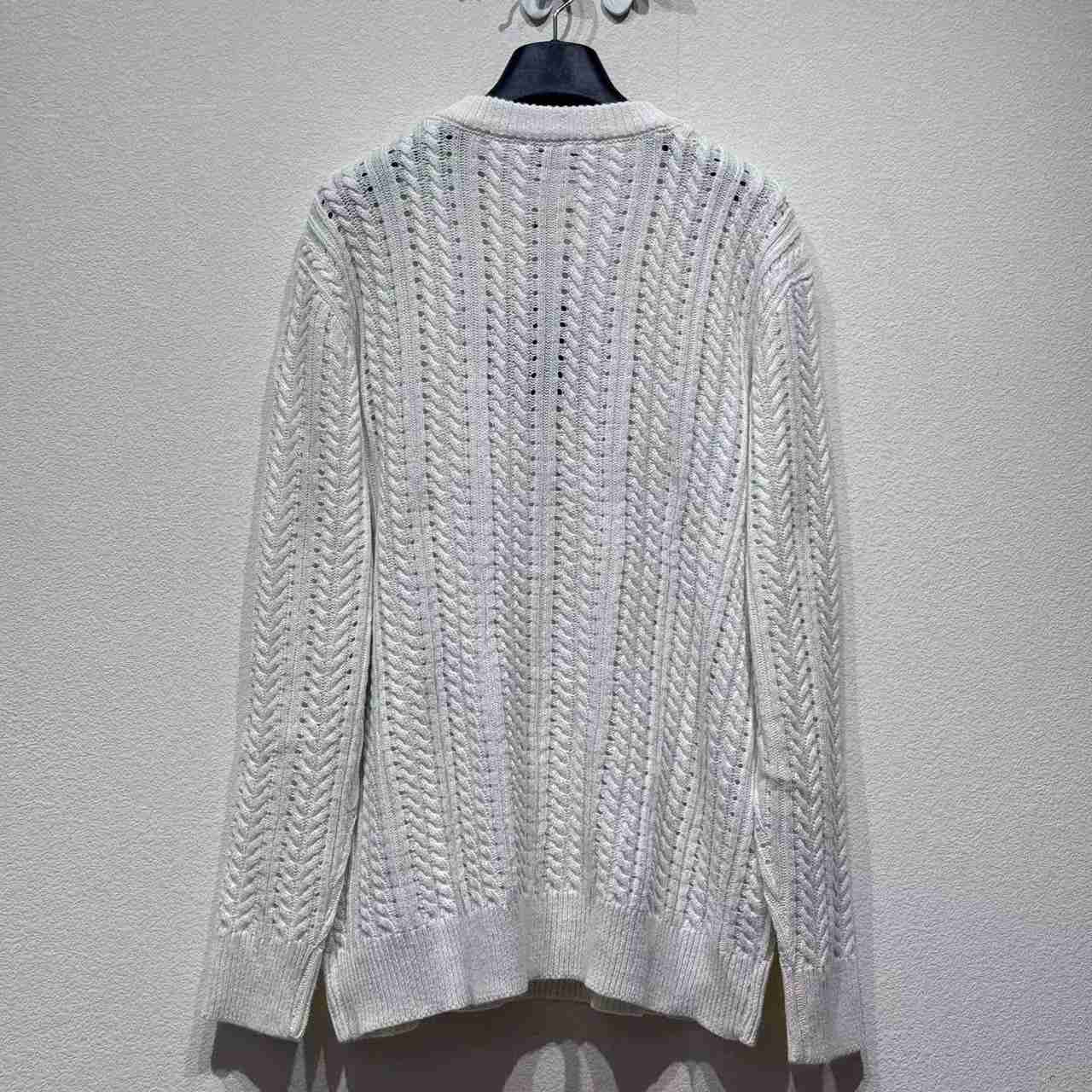 Louis Vuitton Long-Sleeved Cable-Knit Crewneck   1AHVOL - DesignerGu