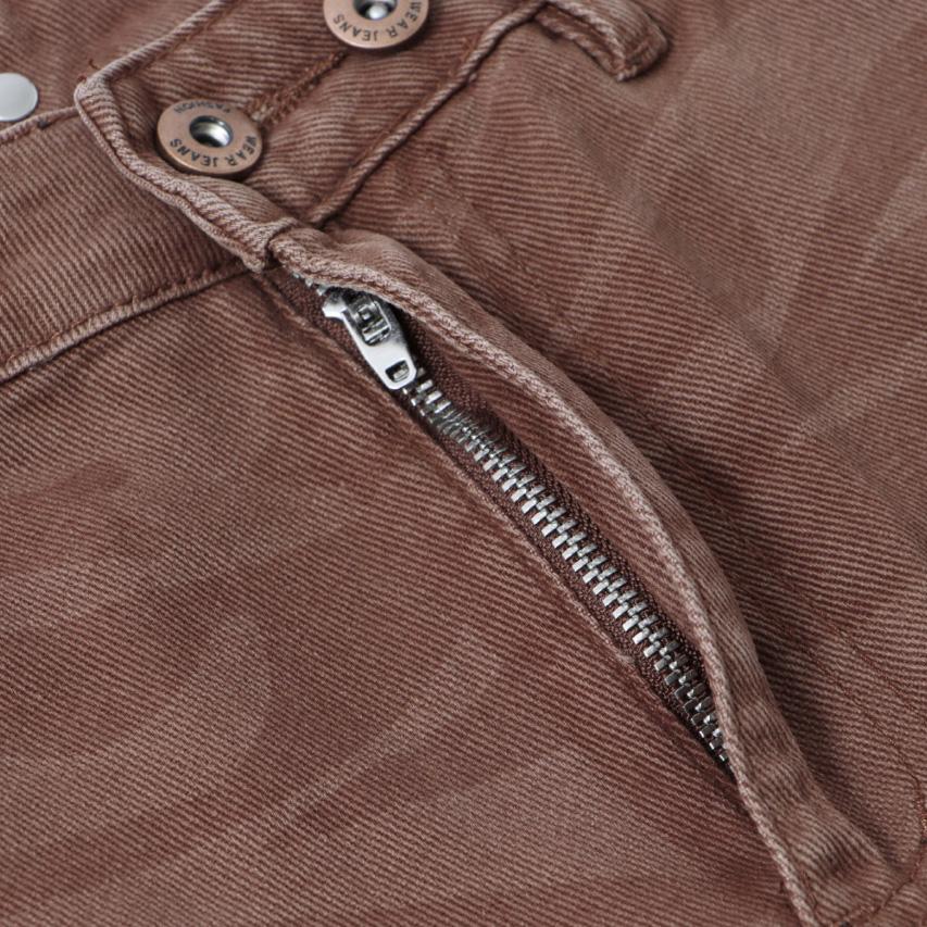 Hellstar Brown Camo Denim Shorts - DesignerGu