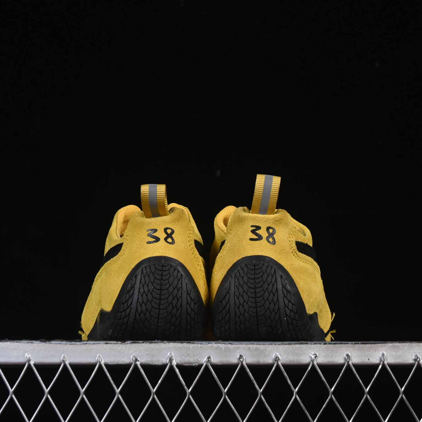 Balenciaga Speedcat Suede Balenciaga In Yellow And Black Distressed Suede Cowskin - DesignerGu