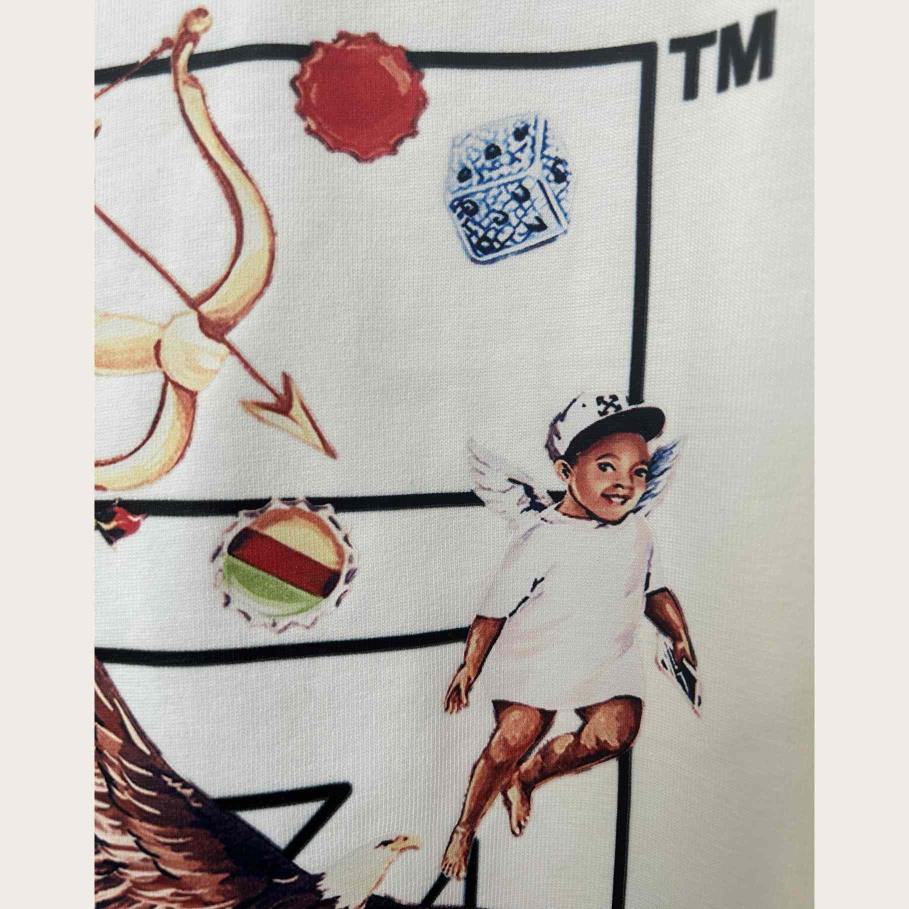 Off-White White Fresco Arrow T-Shirt    - DesignerGu