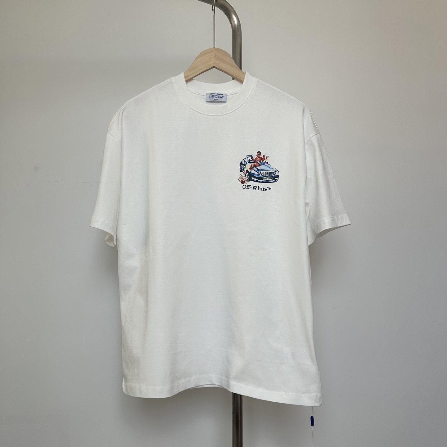 Off-White White Fresco Arrow T-Shirt    - DesignerGu