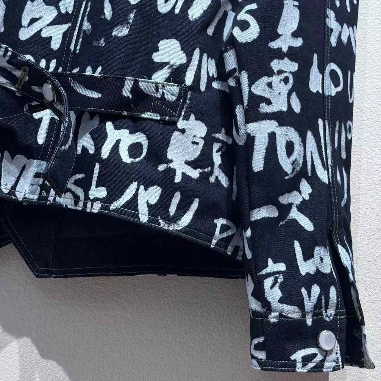 Louis Vuitton Denim Collarless Jacket  1AILLL - DesignerGu