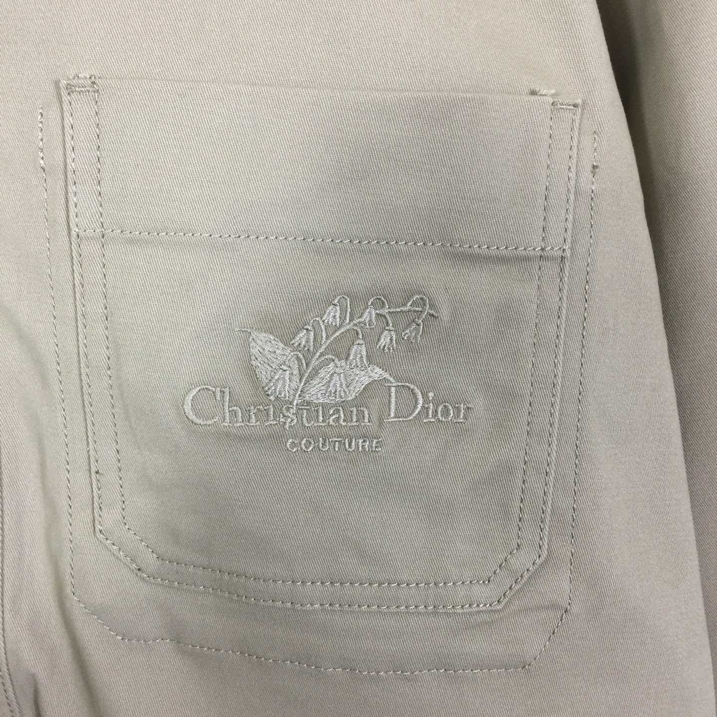 Christian Dior Couture Lily of the Valley Shirt Beige Cotton Tvvill - DesignerGu