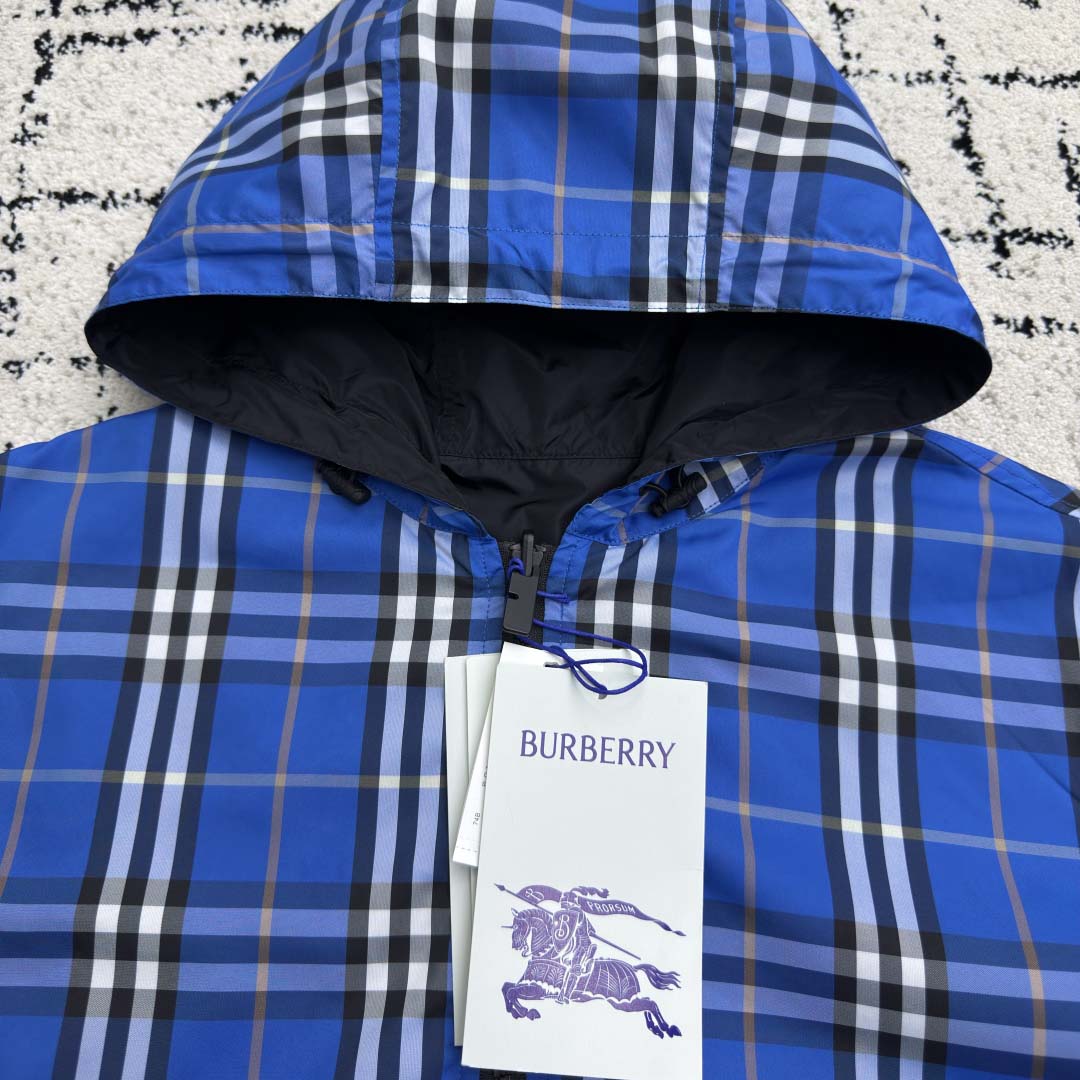 Burberry Reversible Check Hooded Jacket - DesignerGu