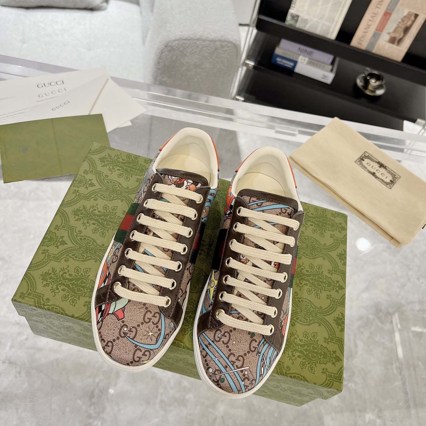 Disney x Gucci Ace 'Huey, Dewey and Louie' - DesignerGu