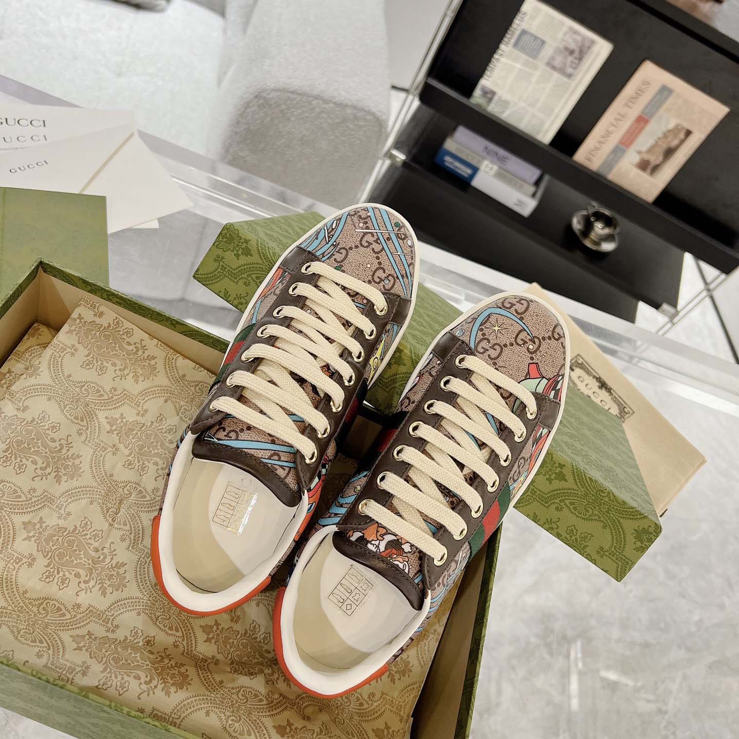 Disney x Gucci Ace 'Huey, Dewey and Louie' - DesignerGu