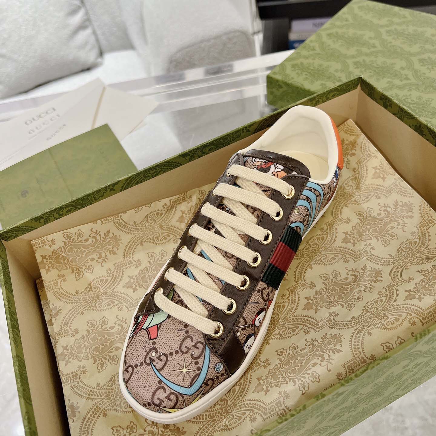 Disney x Gucci Ace 'Huey, Dewey and Louie' - DesignerGu