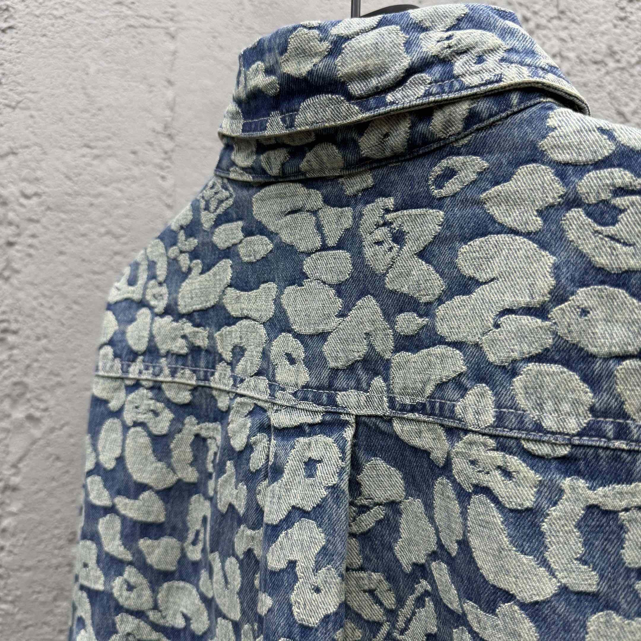 Louis Vuitton Jacquard Workwear Denim Shirts - DesignerGu