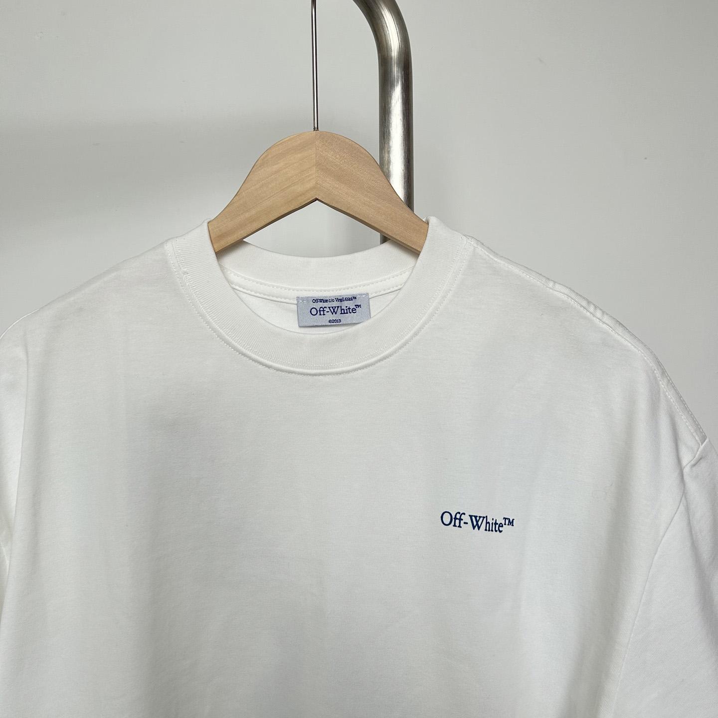 Off-White White Barber Arrow T-Shirt - DesignerGu